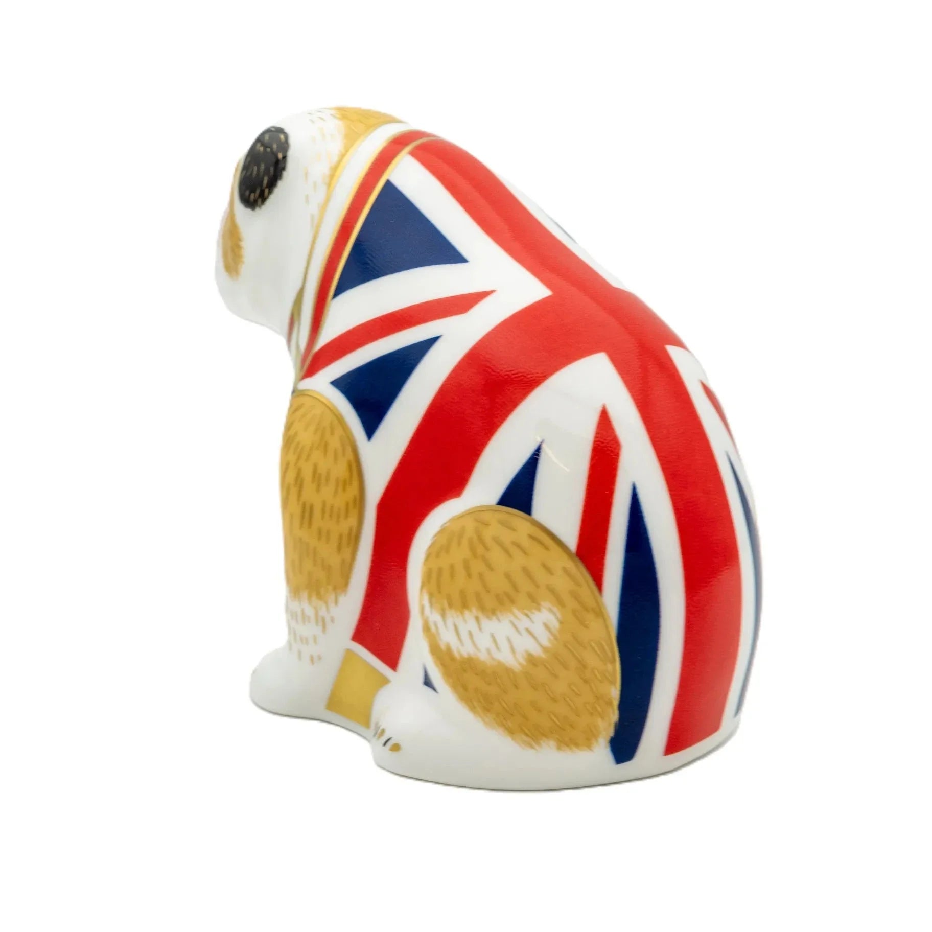 Royal Crown Derby Union Jack Bulldog Paperweight