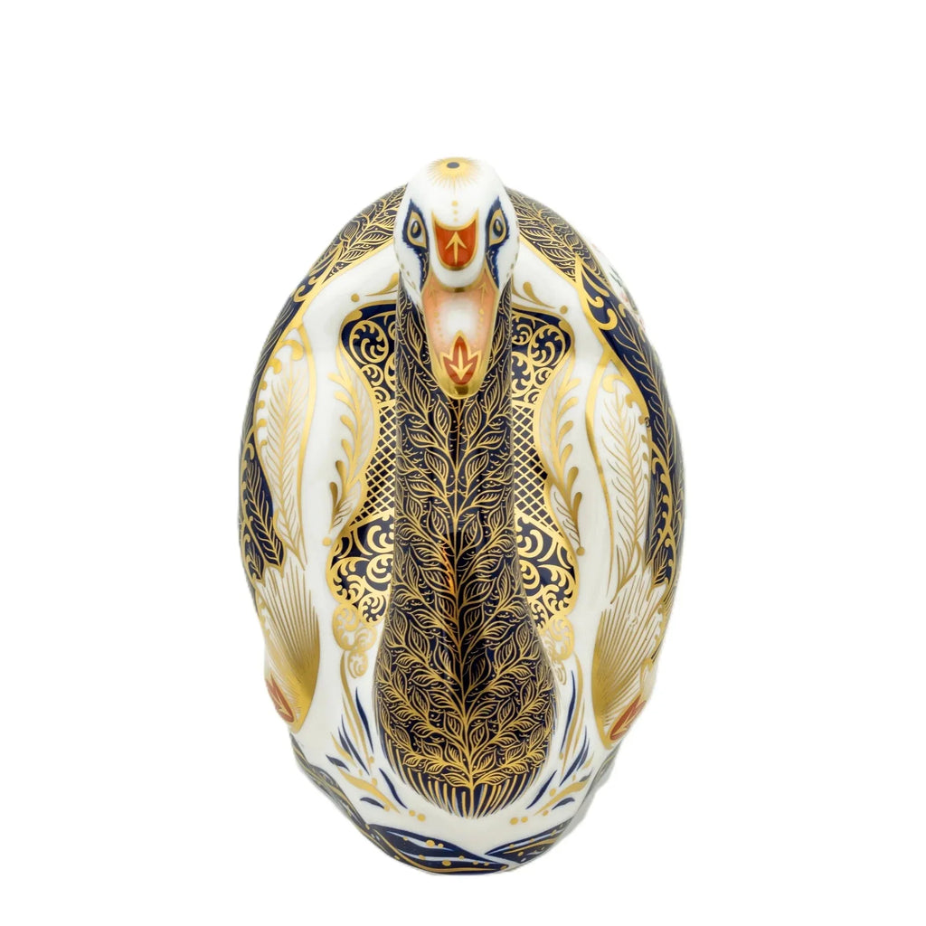 Royal Crown Derby Imari SGB Swan Paperweight