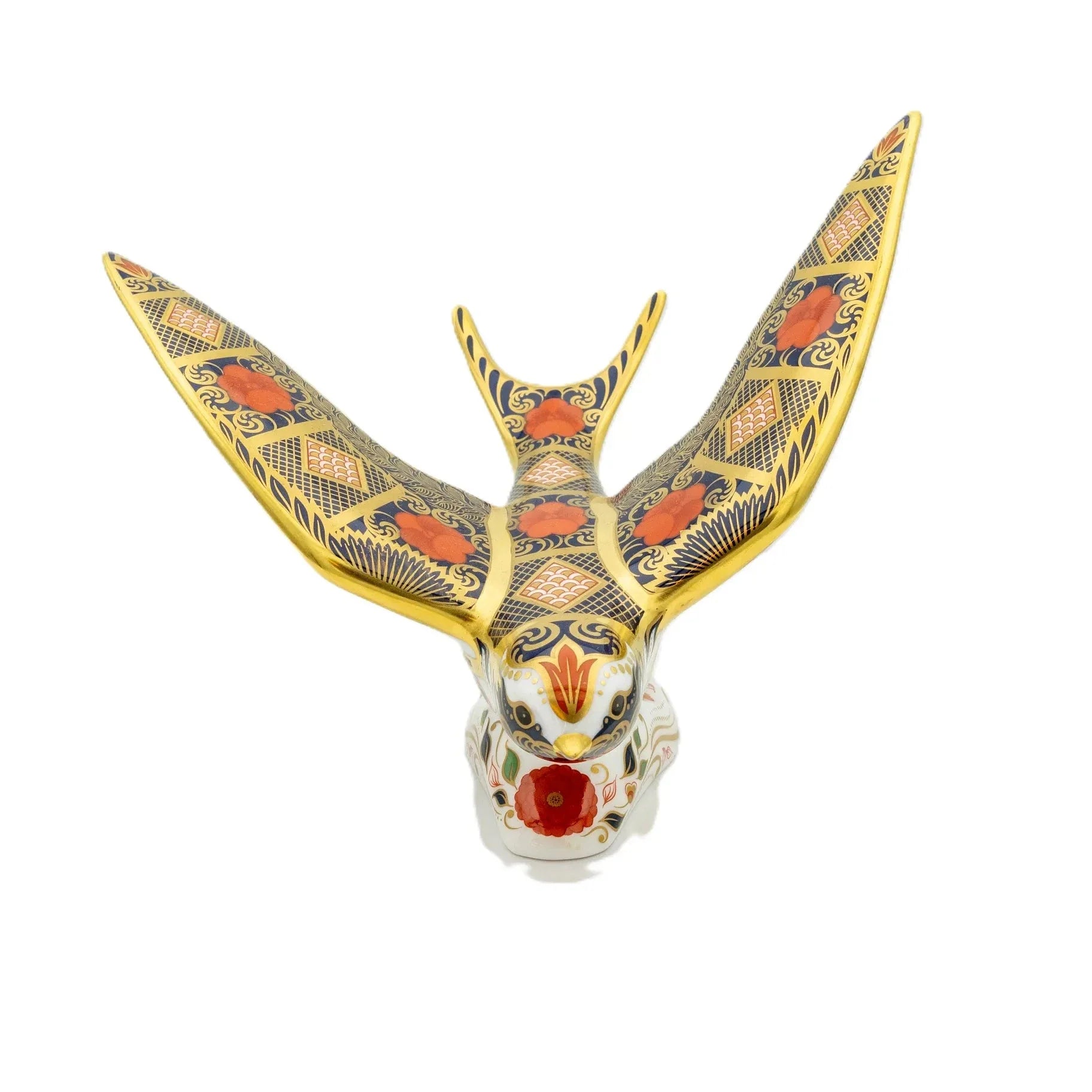 Royal Crown Derby Imari SGB Swallow Paperweight