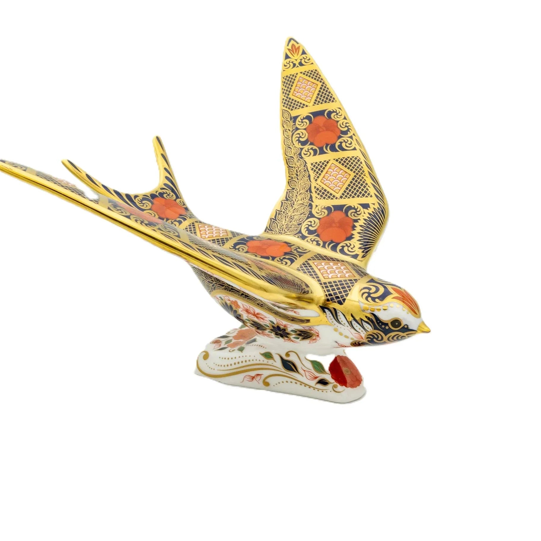 Royal Crown Derby Imari SGB Swallow Paperweight