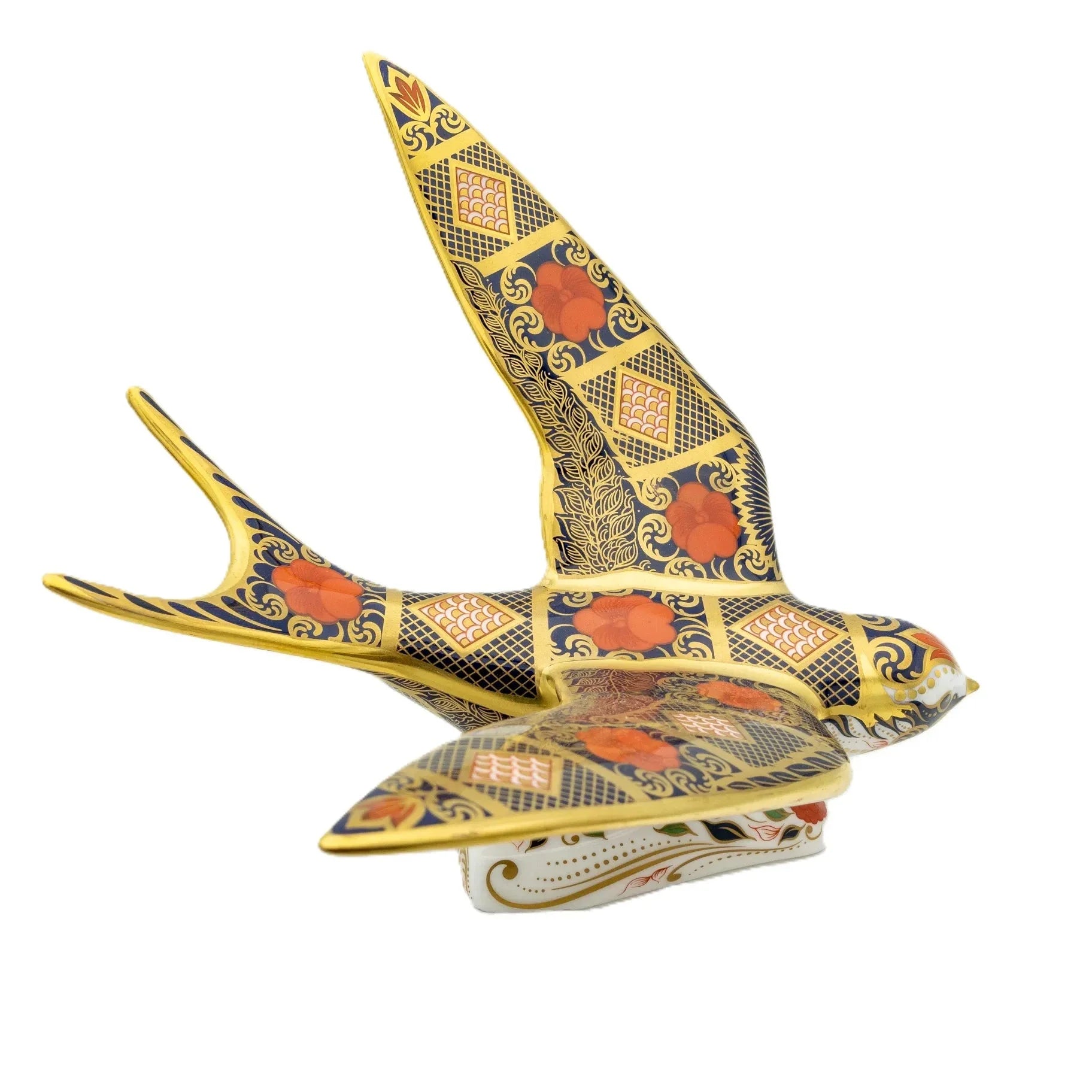 Royal Crown Derby Imari SGB Swallow Paperweight