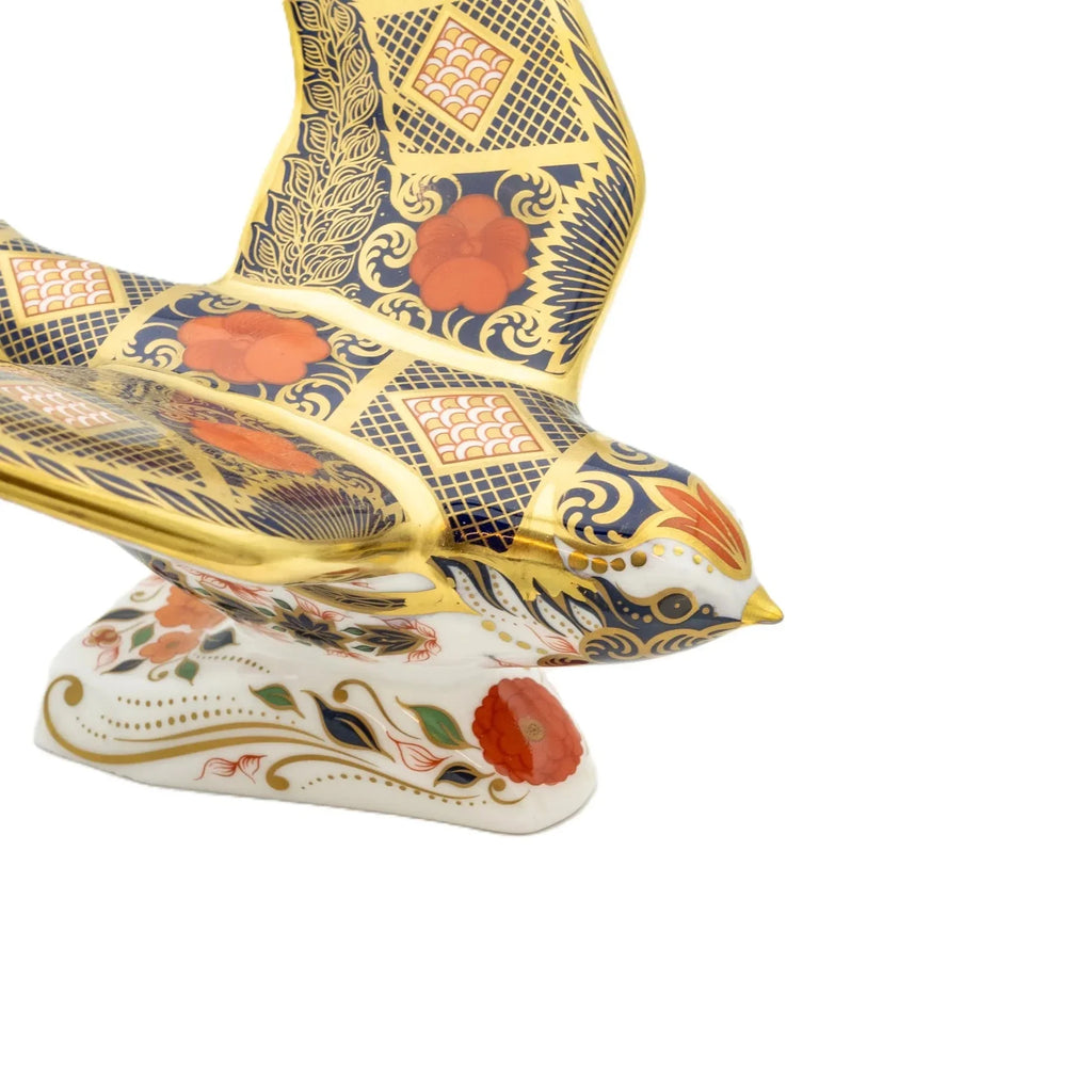Royal Crown Derby Imari SGB Swallow Paperweight