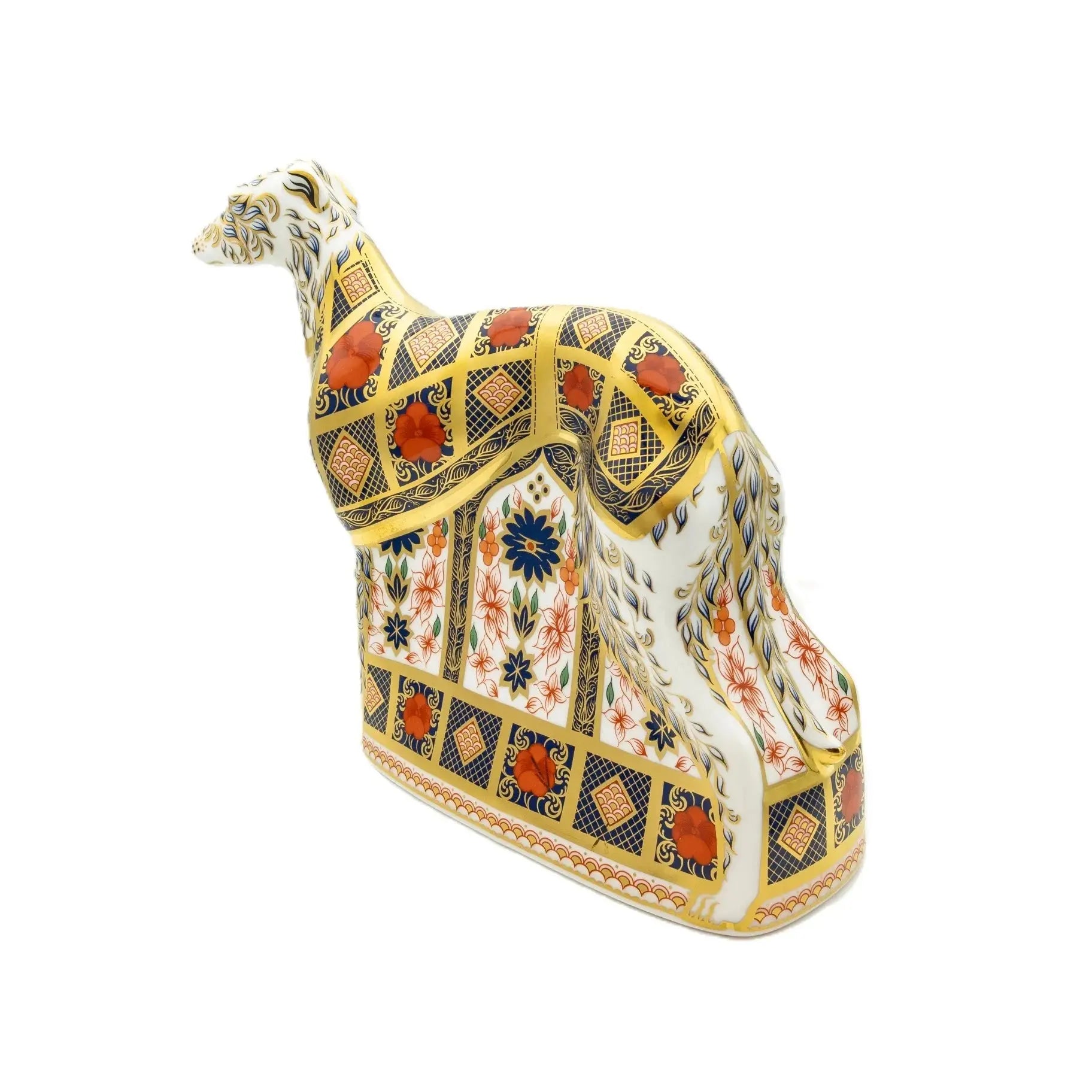 Royal Crown Derby Imari SGB Lurcher Paperweight