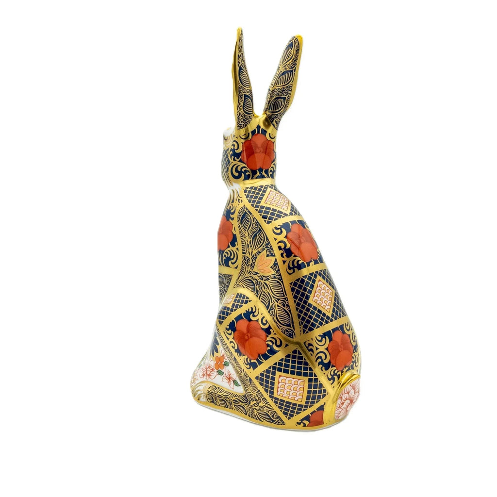 Royal Crown Derby Imari SGB Hare Paperweight