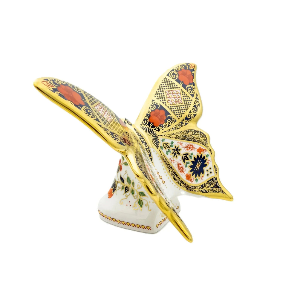 Royal Crown Derby Imari SGB Butterfly Paperweight