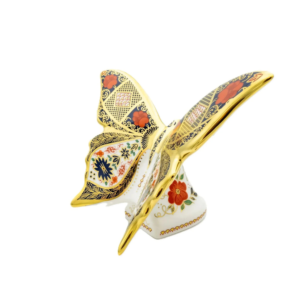 Royal Crown Derby Imari SGB Butterfly Paperweight