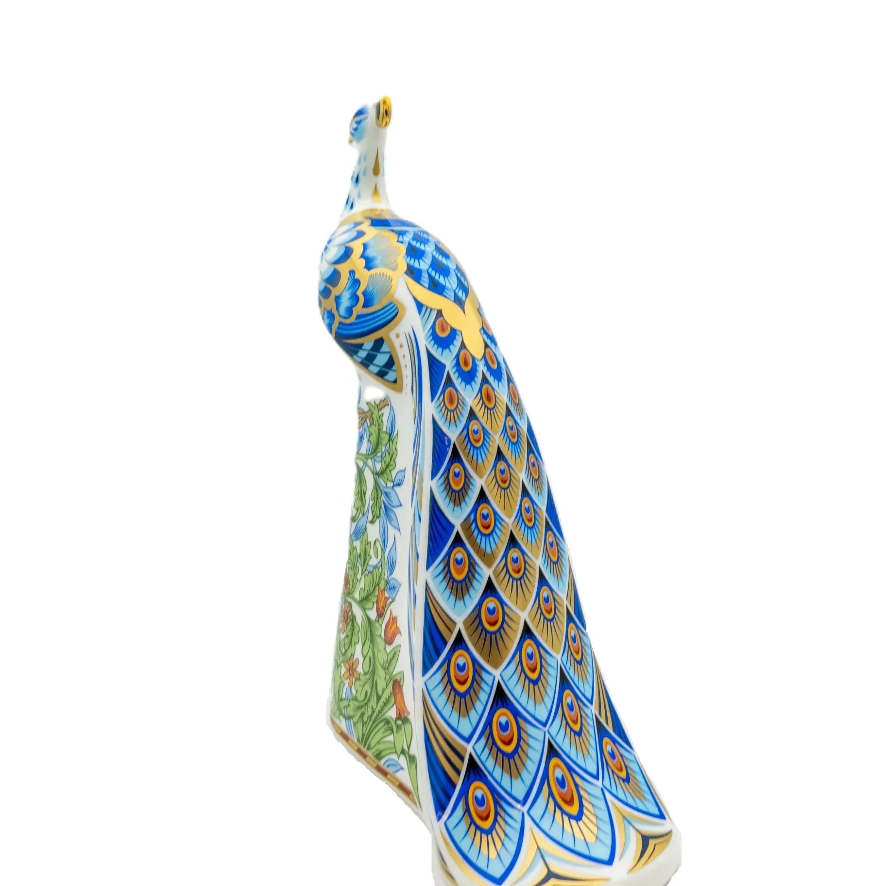 Royal Crown Derby Manor Peacock Paperweight