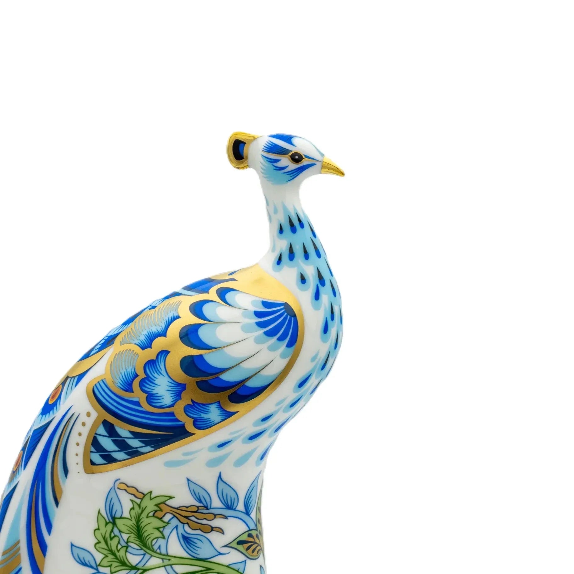 Royal Crown Derby Manor Peacock Paperweight