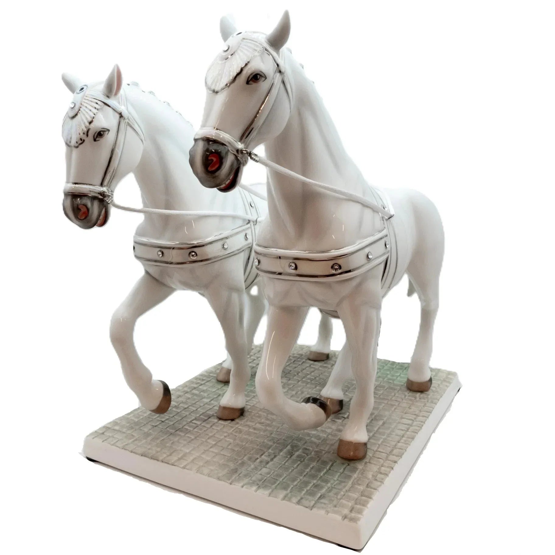 English Ladies Thelma Madine Going to the Chapel Bride & Horse Figurine