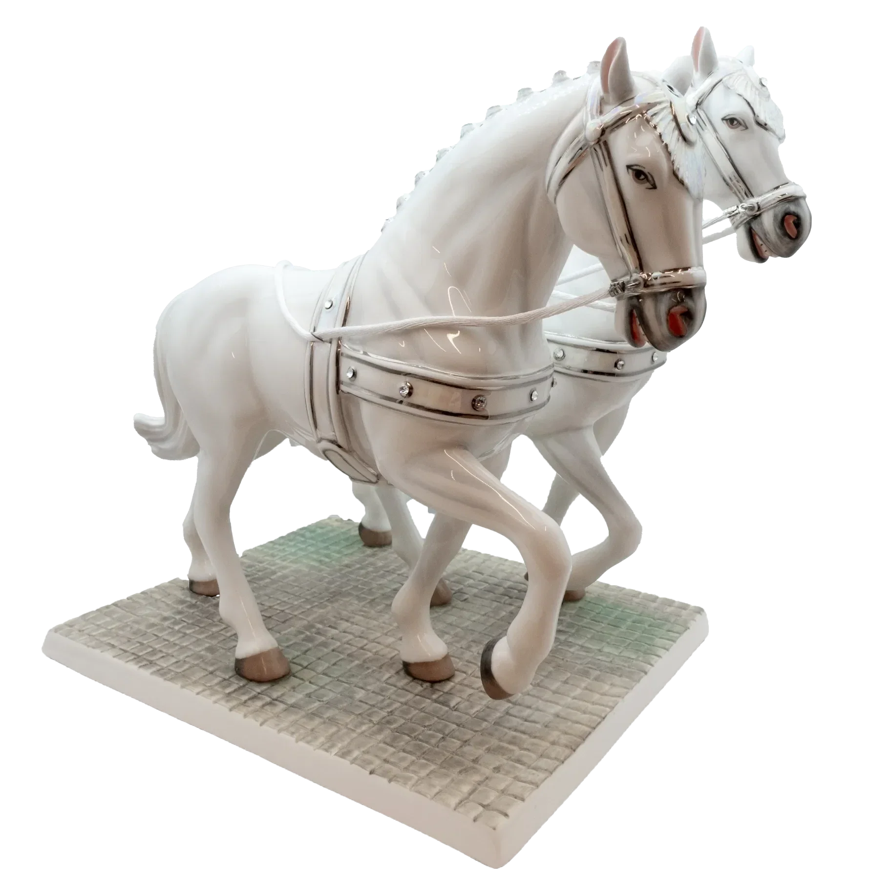 English Ladies Thelma Madine Going to the Chapel Bride & Horse Figurine