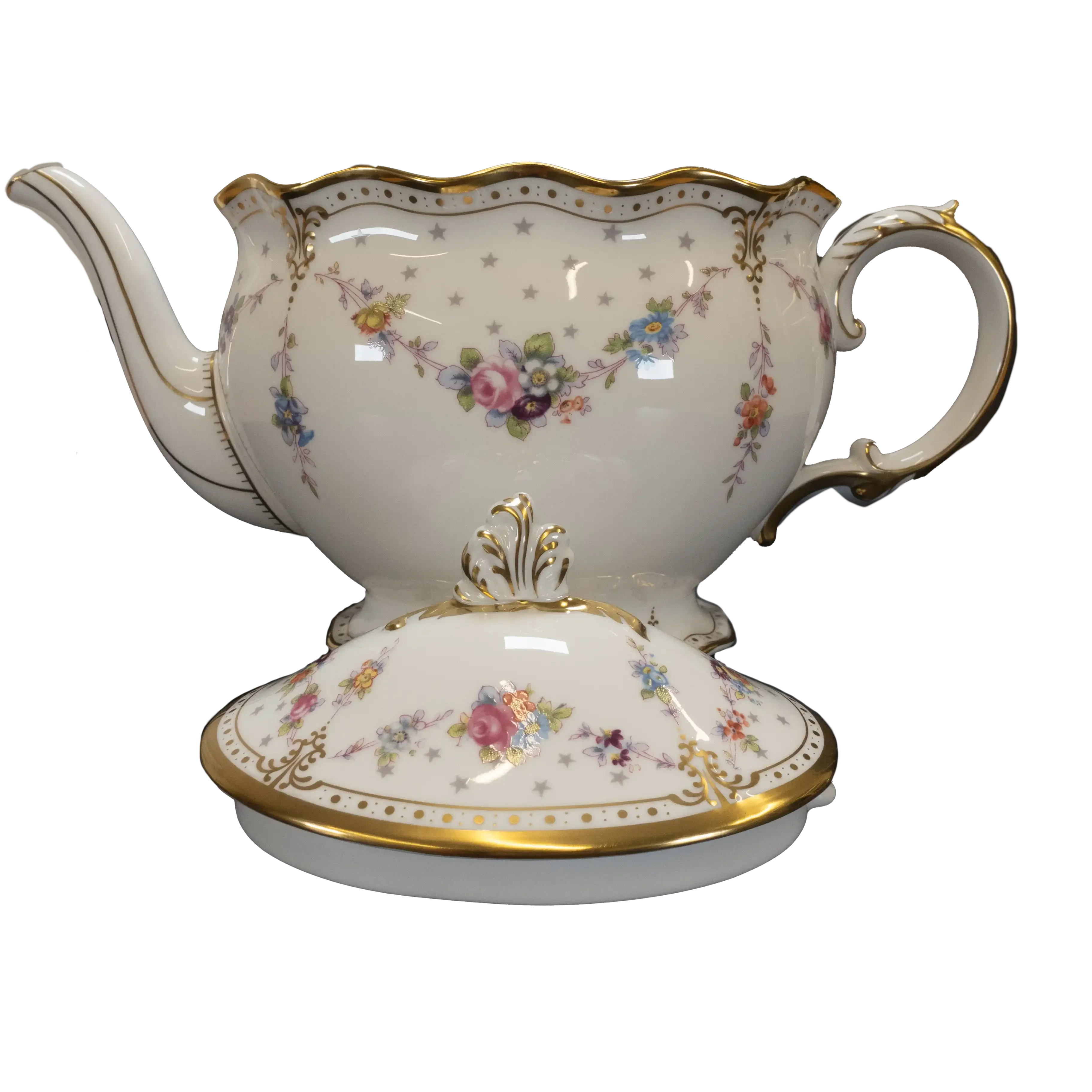 Royal Crown Derby Antoinette 3pc Tea Set (1)