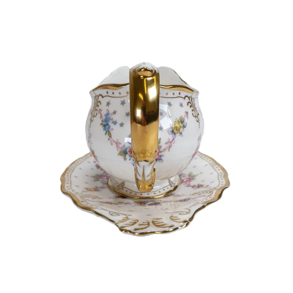 Royal Crown Derby Antoinette Gravy Boat & Stand