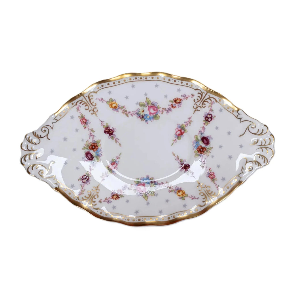 Royal Crown Derby Antoinette Gravy Boat & Stand