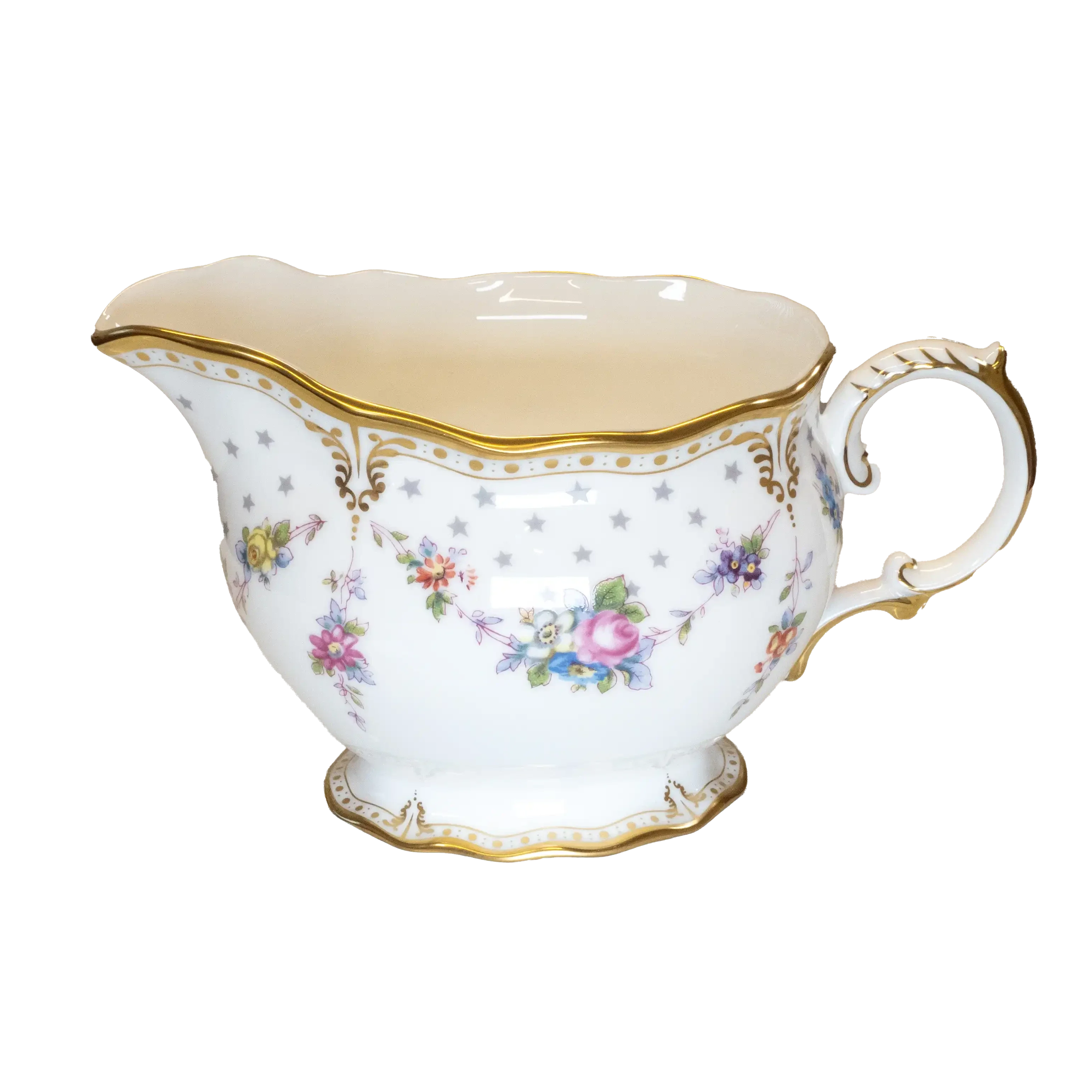Royal Crown Derby Antoinette Cream Milk Jug