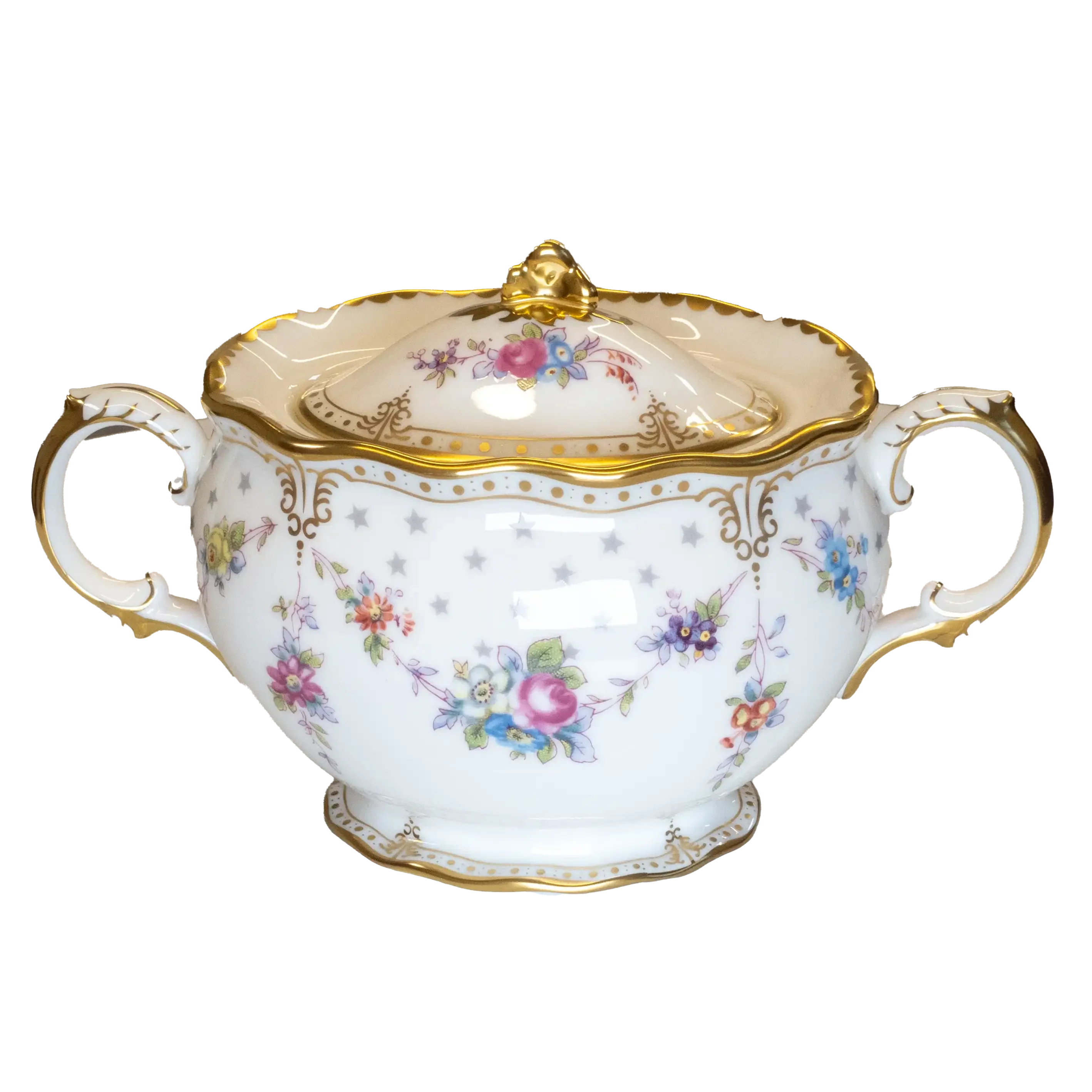 Royal Crown Derby Antoinette Covered Sugar Bowl