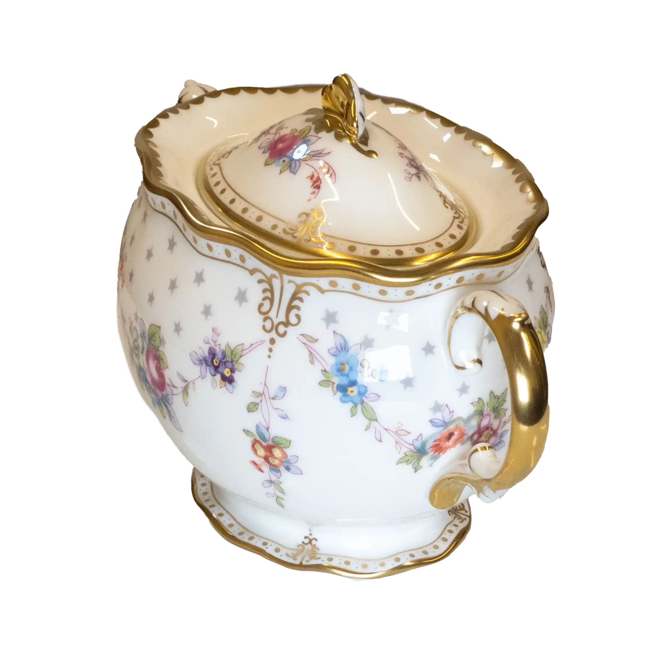 Royal Crown Derby Antoinette Covered Sugar Bowl