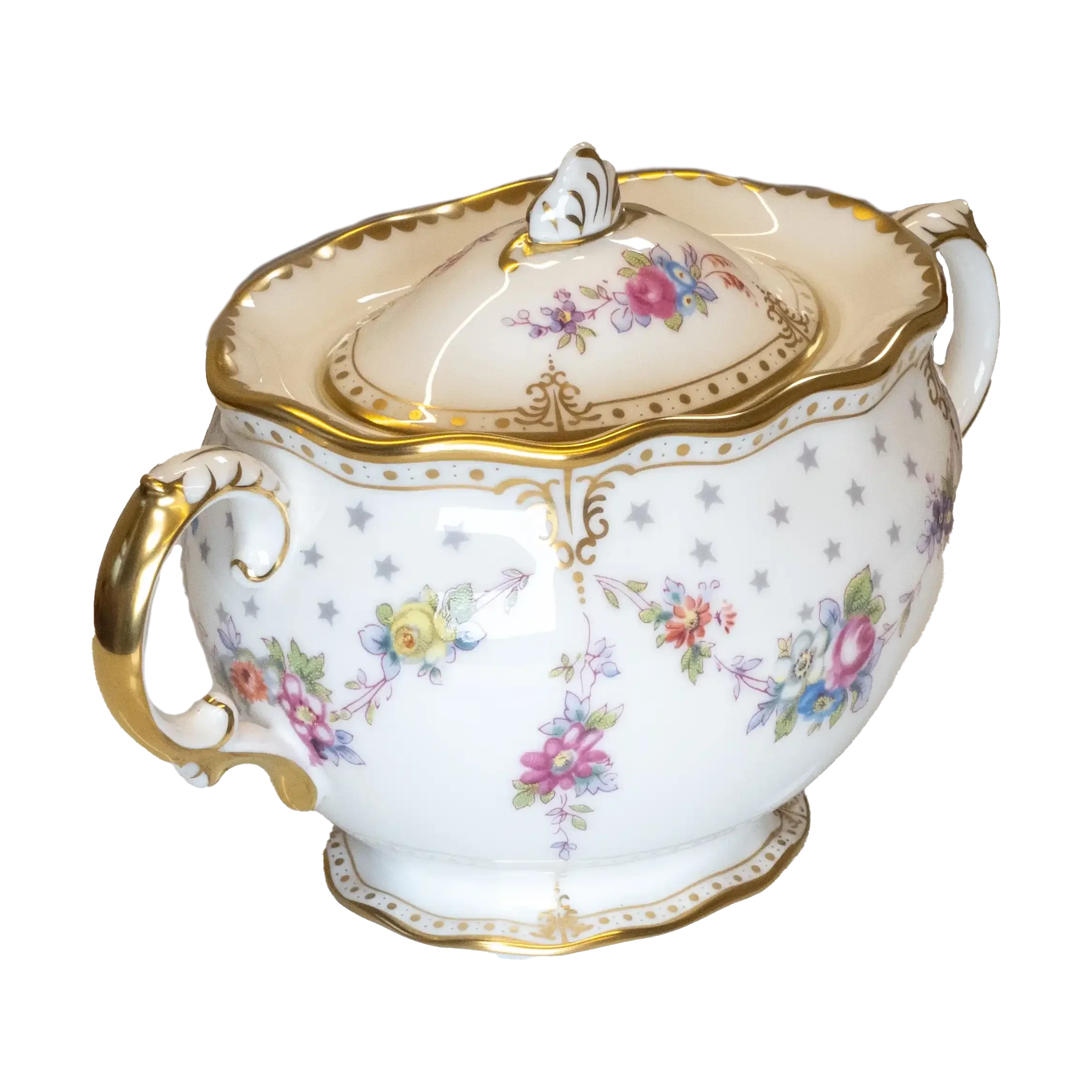 Royal Crown Derby Antoinette Covered Sugar Bowl