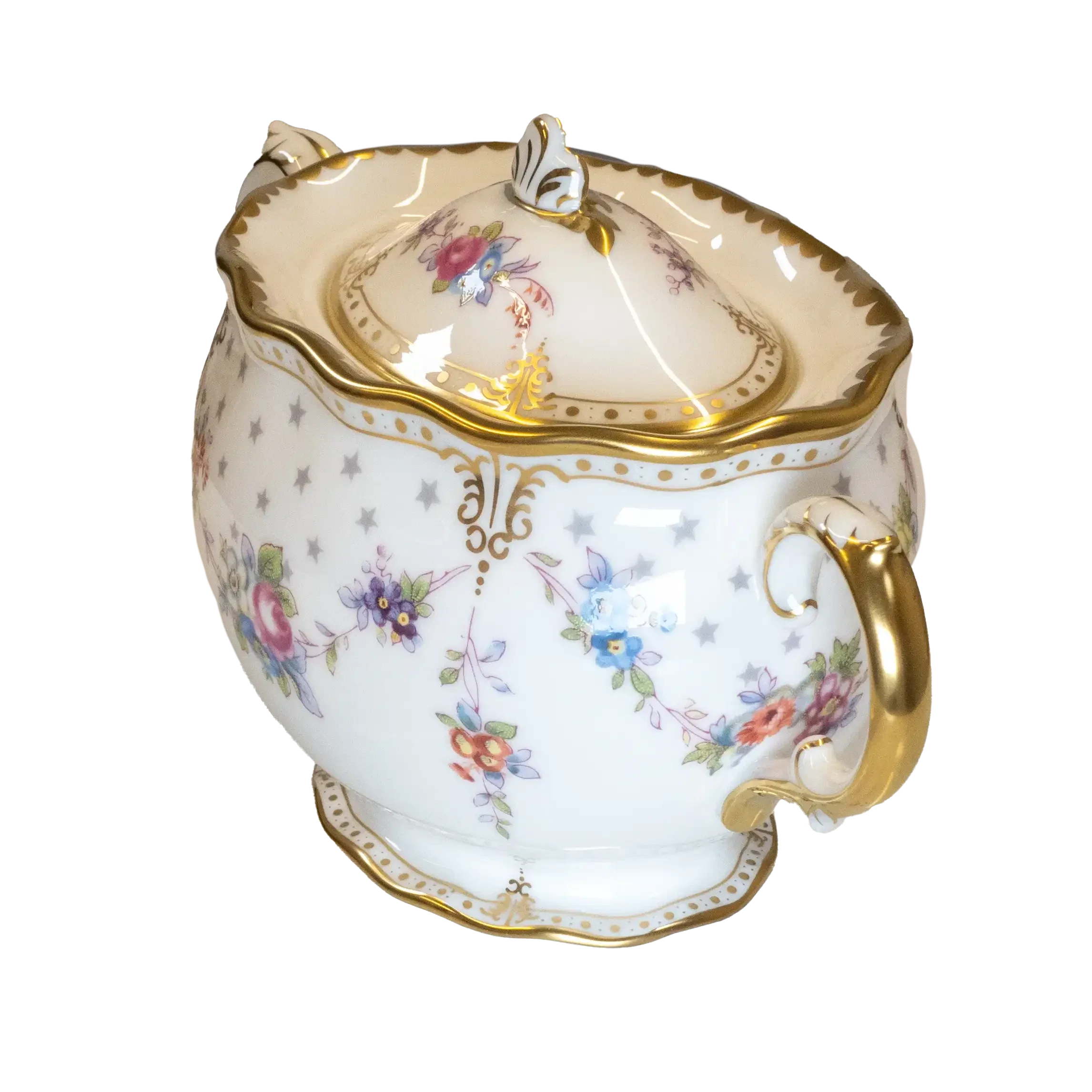 Royal Crown Derby Antoinette Covered Sugar Bowl