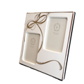 Prouna Ribbons Double Photograph Frame with Swarovski Crystals