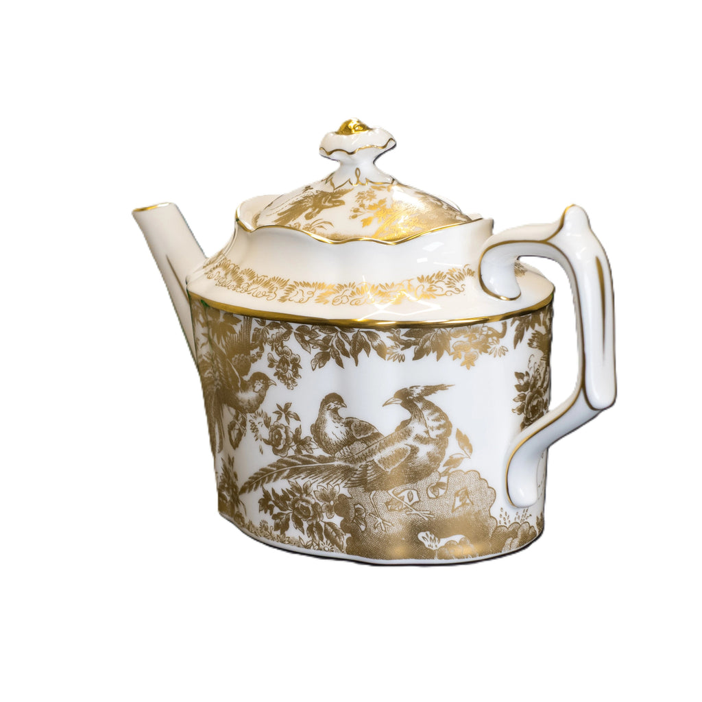 Royal Crown Derby Gold Aves Teapot