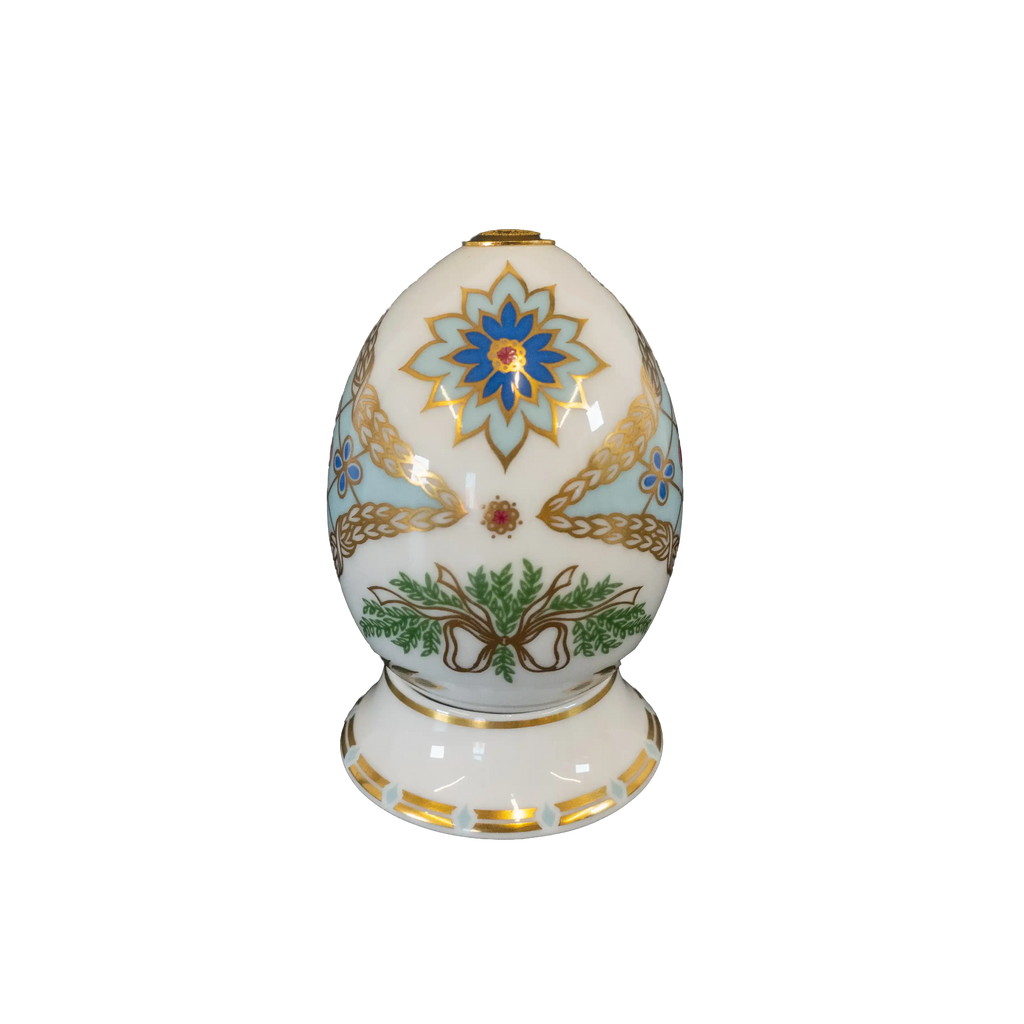 Royal Crown Derby 1st Quality World Egg & Stand - Russia