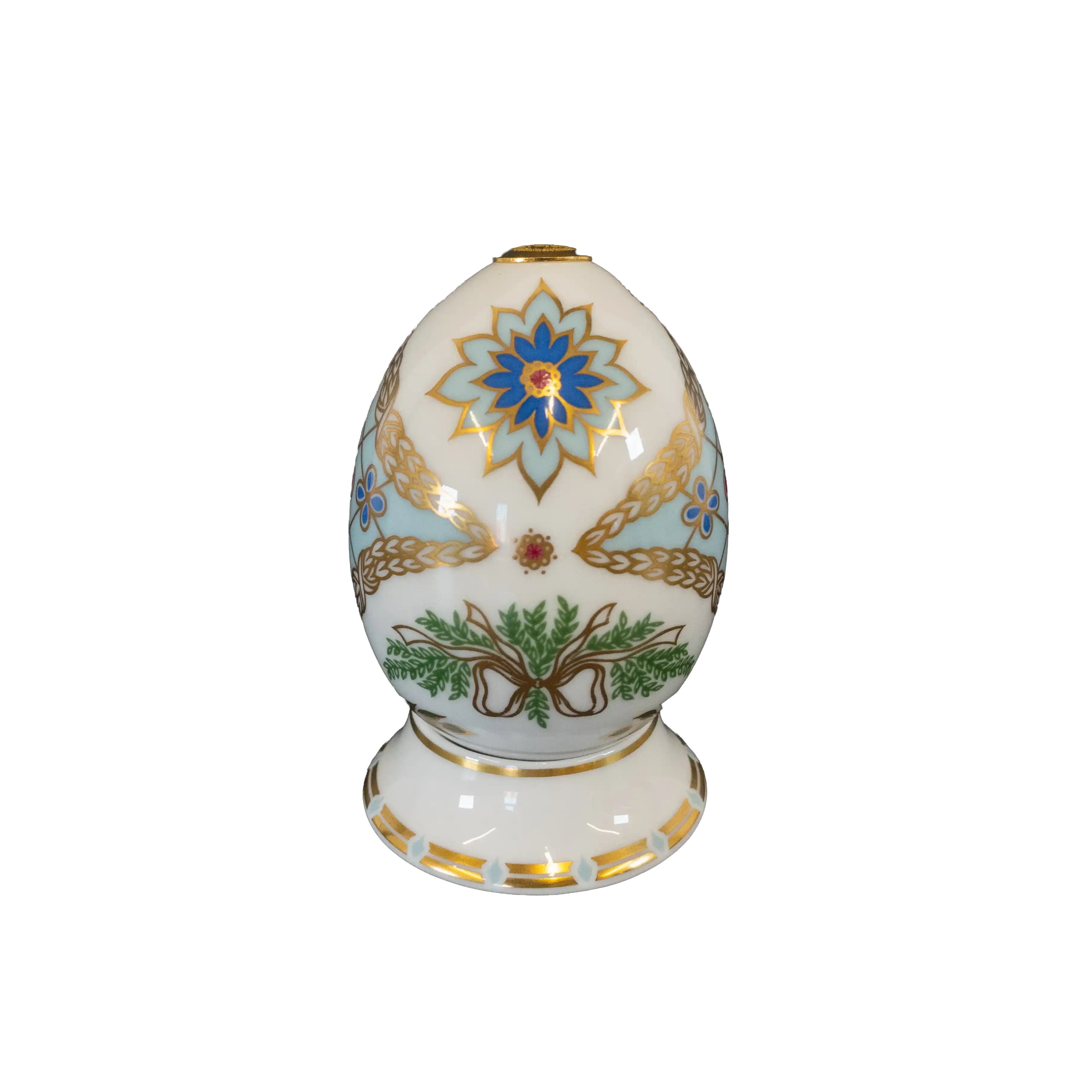 Royal Crown Derby 1st Quality World Egg & Stand - Russia