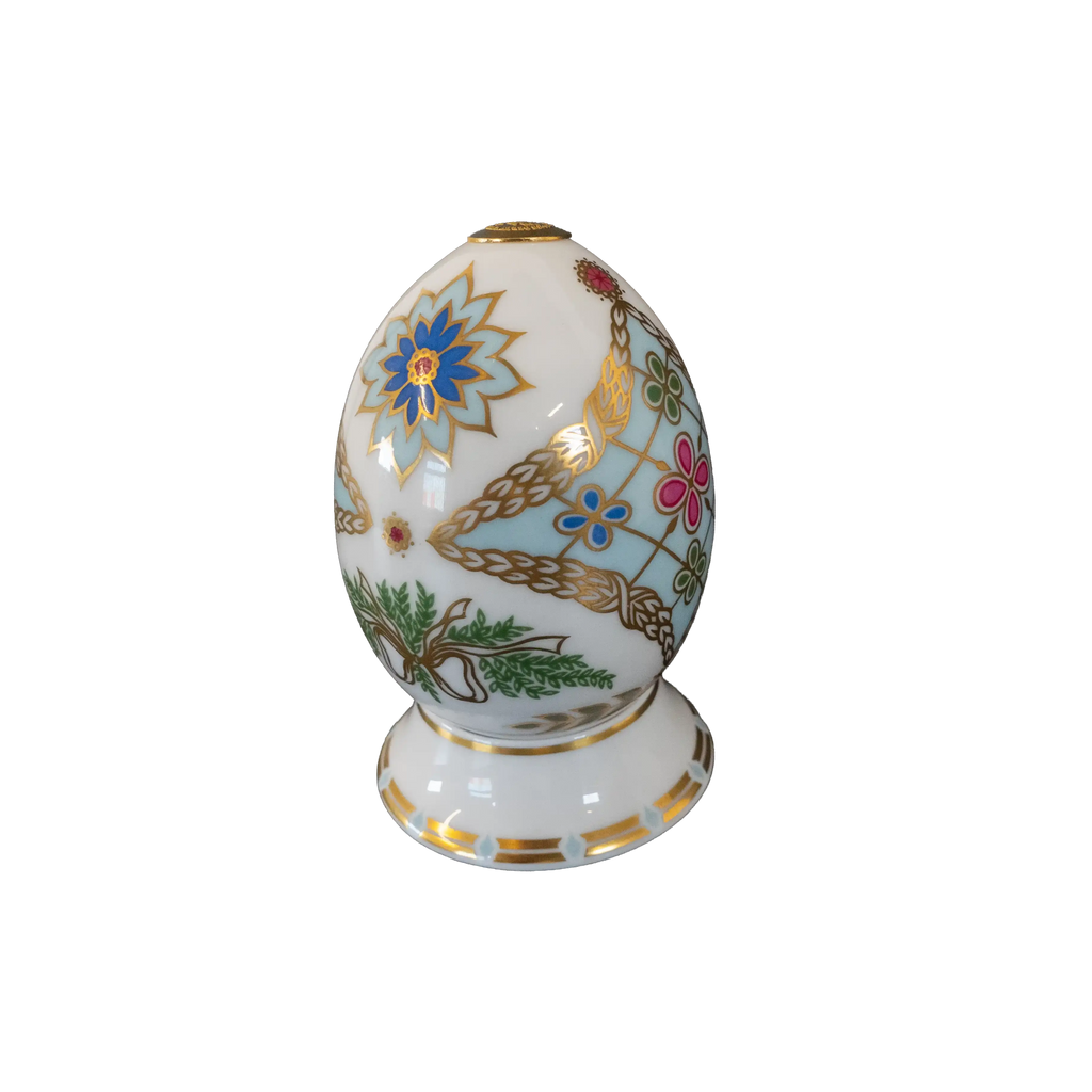 Royal Crown Derby 1st Quality World Egg & Stand - Russia