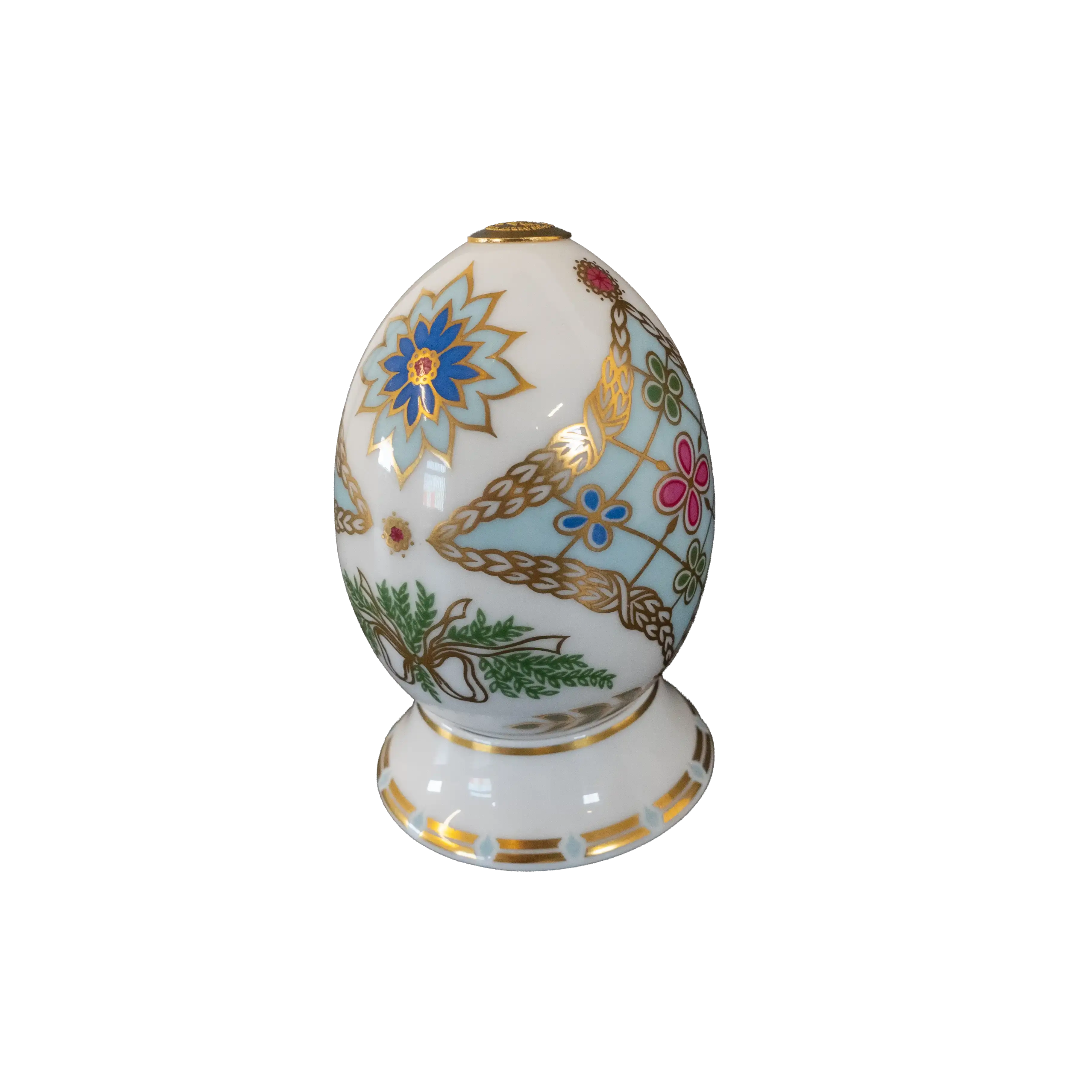 Royal Crown Derby 1st Quality World Egg & Stand - Russia