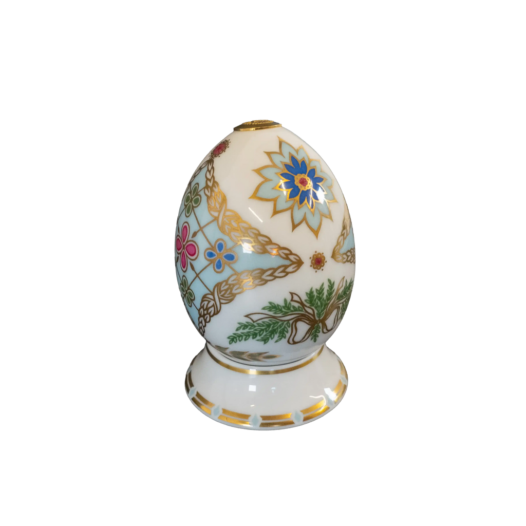 Royal Crown Derby 1st Quality World Egg & Stand - Russia