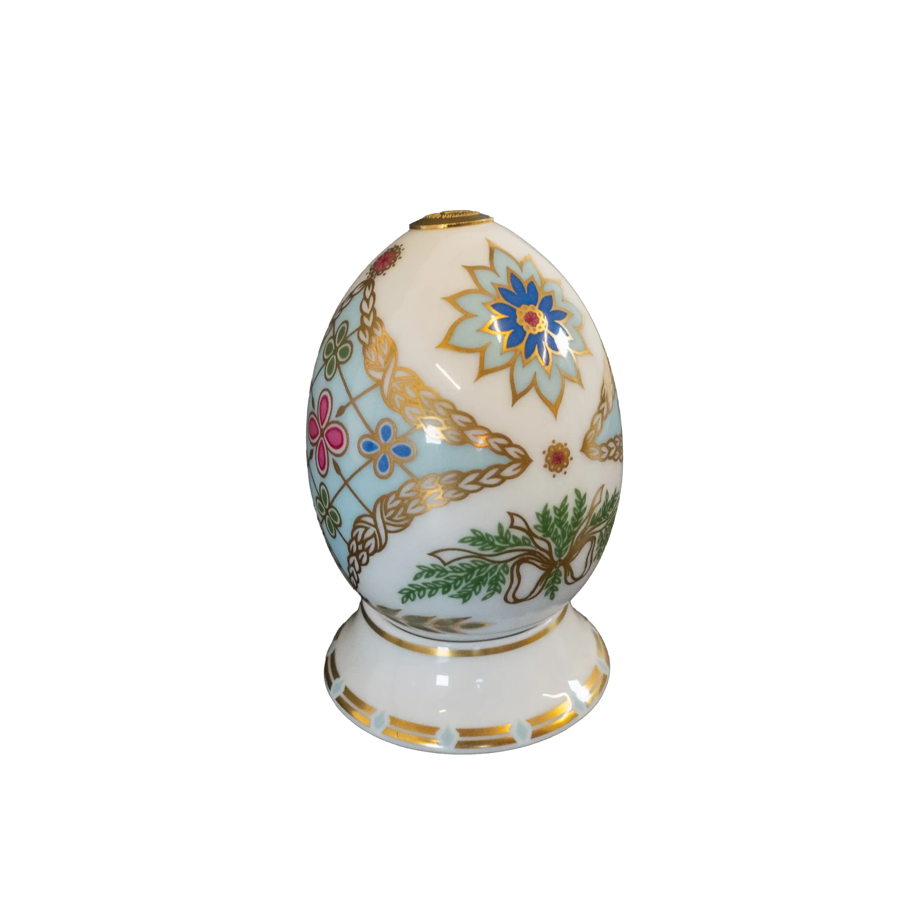 Royal Crown Derby 1st Quality World Egg & Stand - Russia