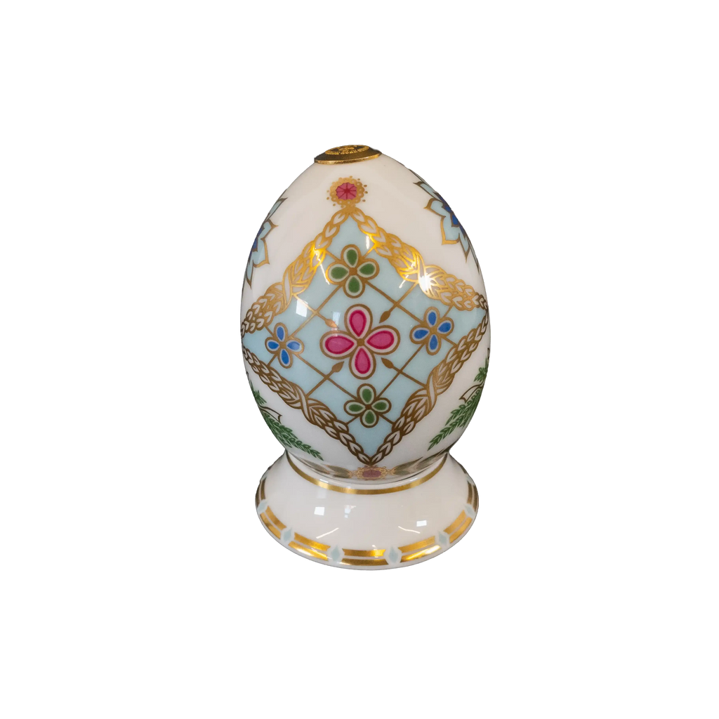Royal Crown Derby 1st Quality World Egg & Stand - Russia