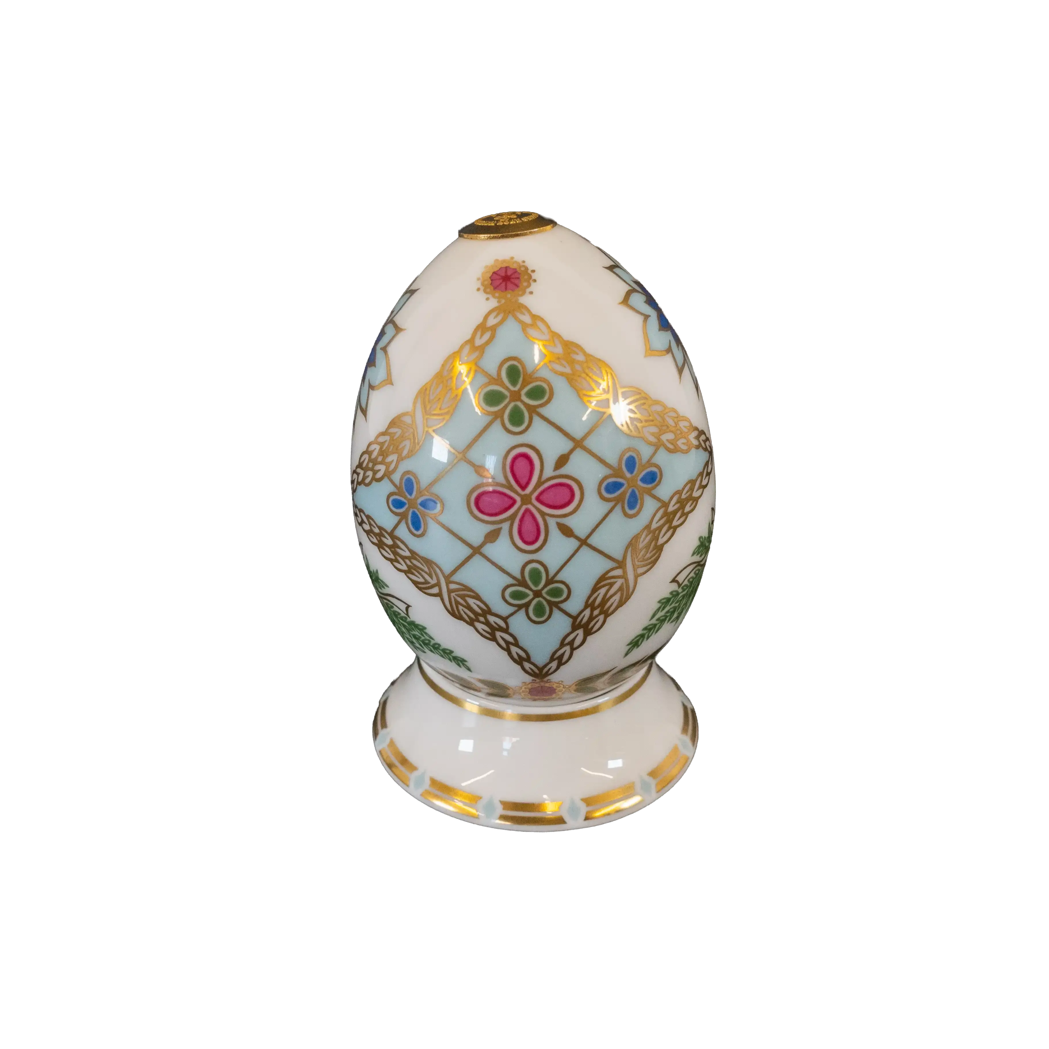 Royal Crown Derby 1st Quality World Egg & Stand - Russia