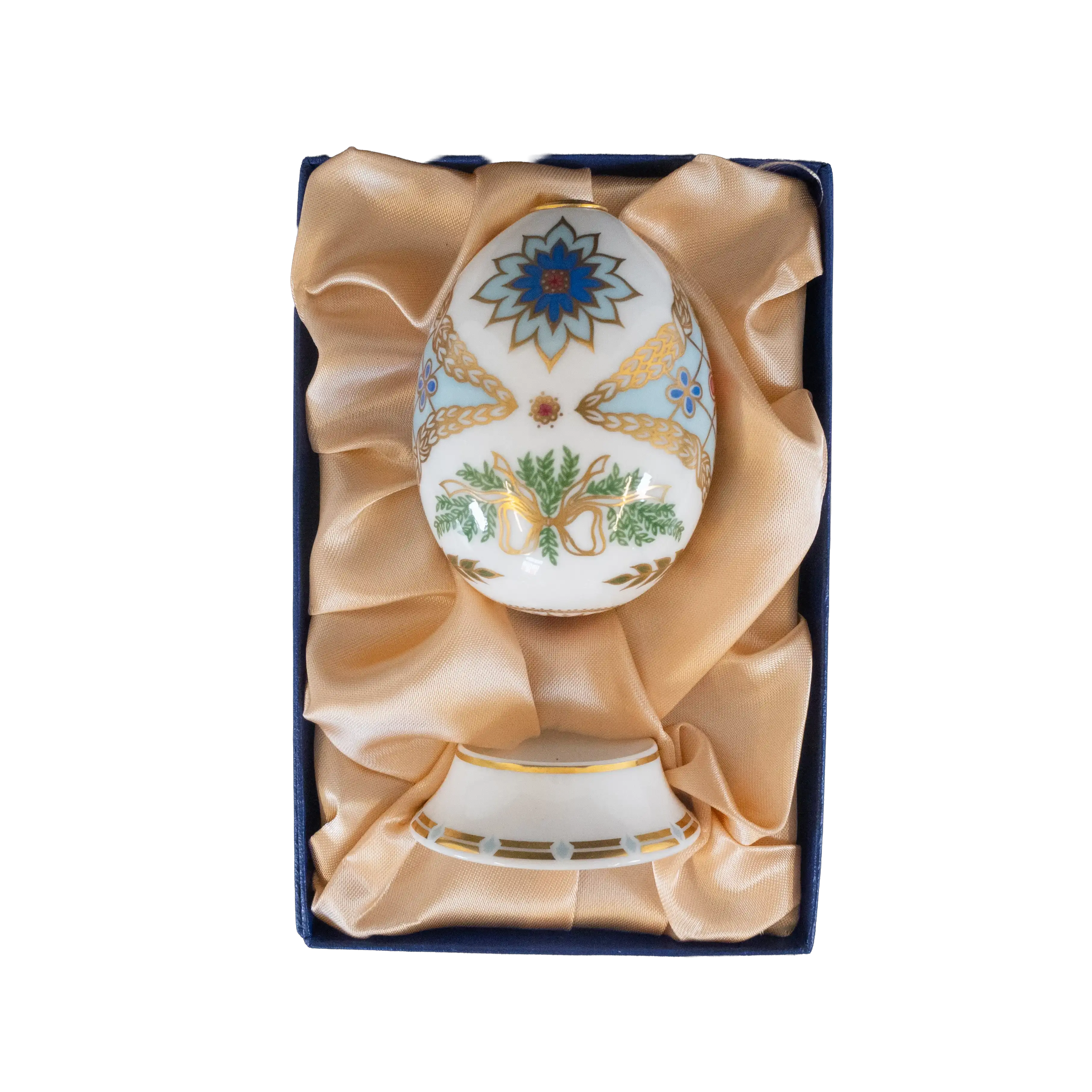 Royal Crown Derby 1st Quality World Egg & Stand - Russia