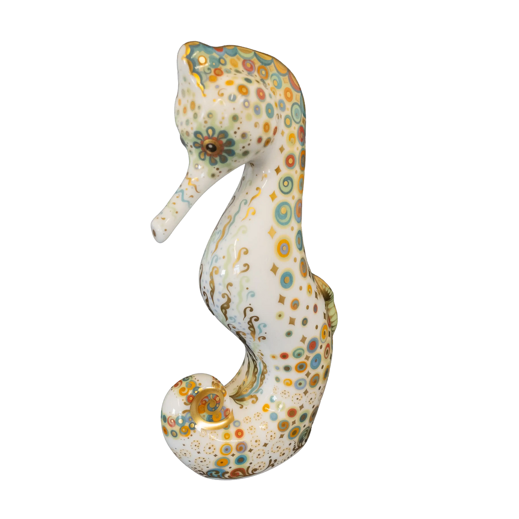 Royal Crown Derby Spot Seahorse Paperweight