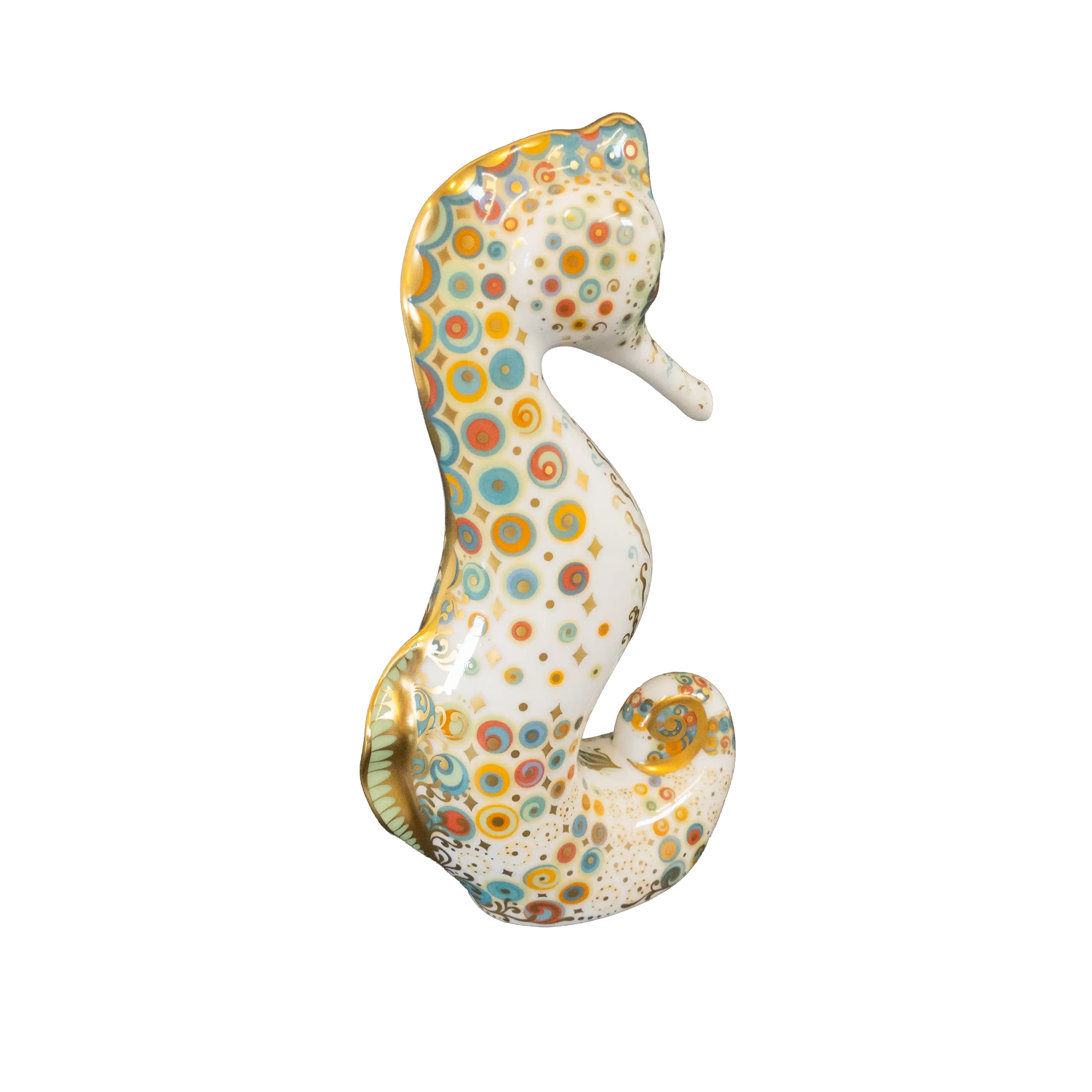 Royal Crown Derby Spot Seahorse Paperweight