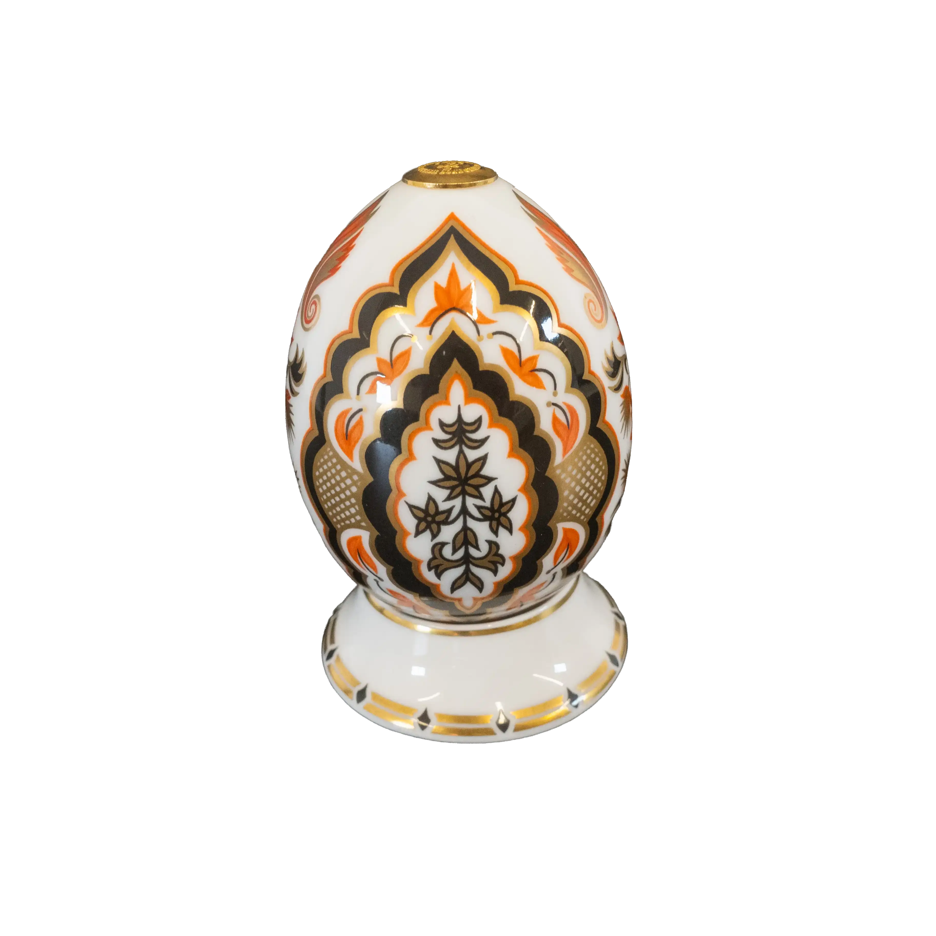 Royal Crown Derby World of Eggs & Stand - India