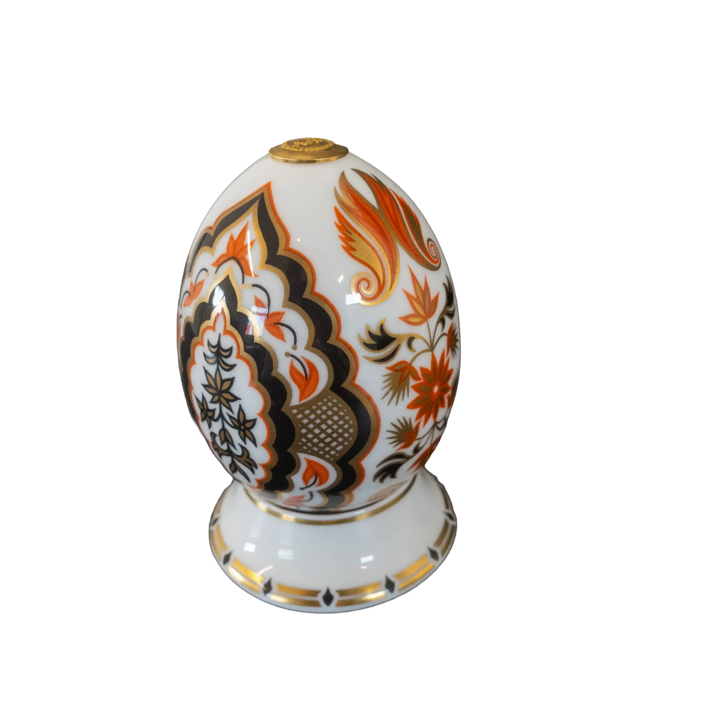 Royal Crown Derby World of Eggs & Stand - India