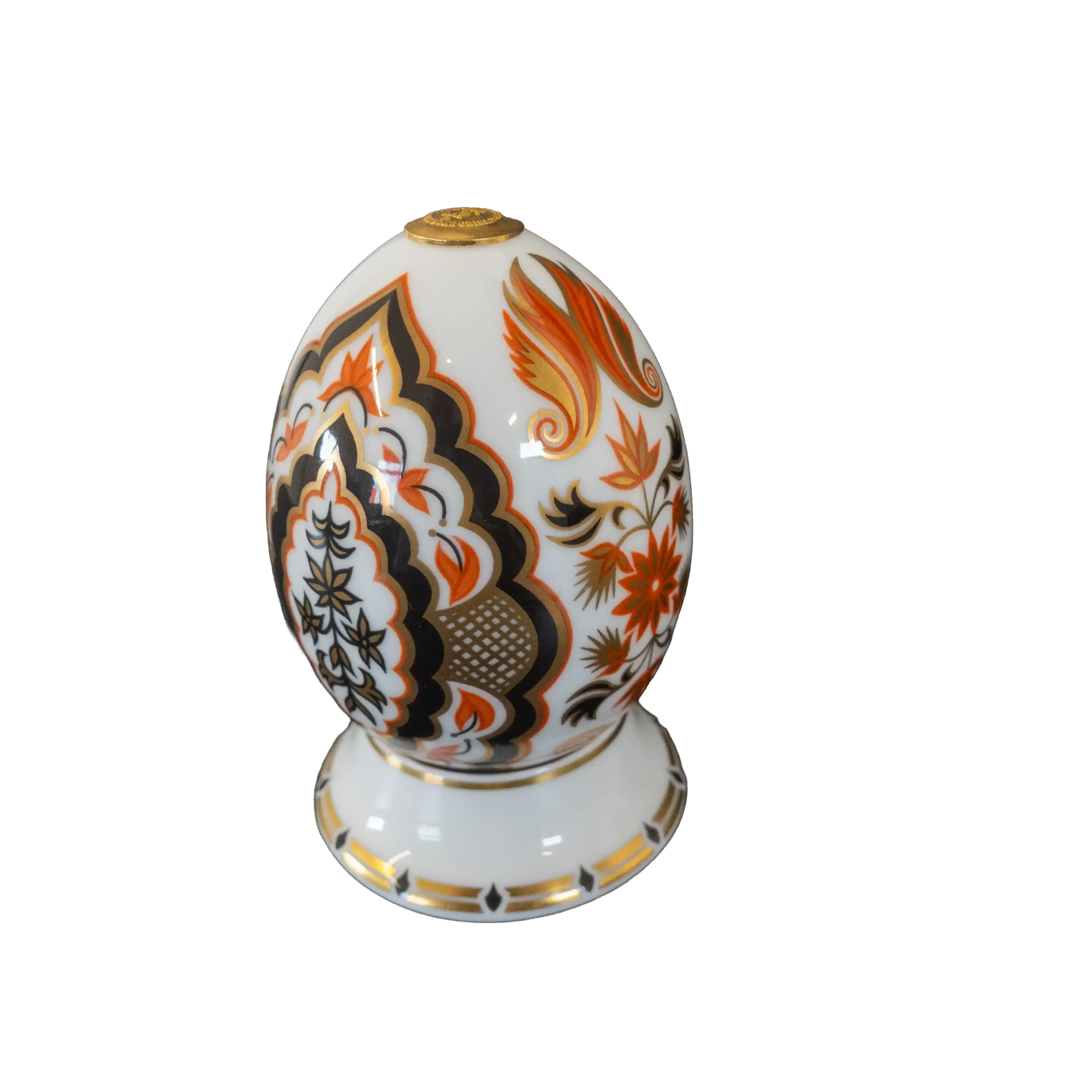 Royal Crown Derby World of Eggs & Stand - India