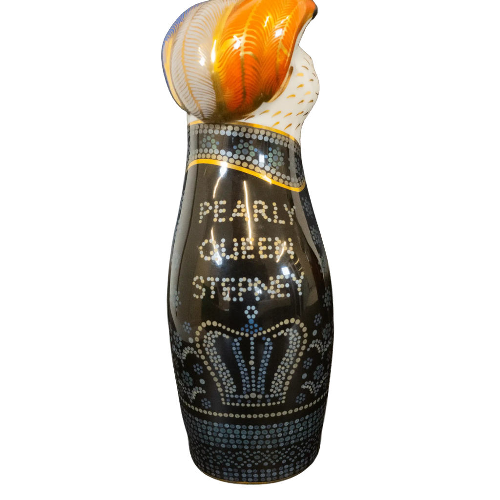 Royal Crown Derby Royal Cats : Pearly King & Queen Paperweights