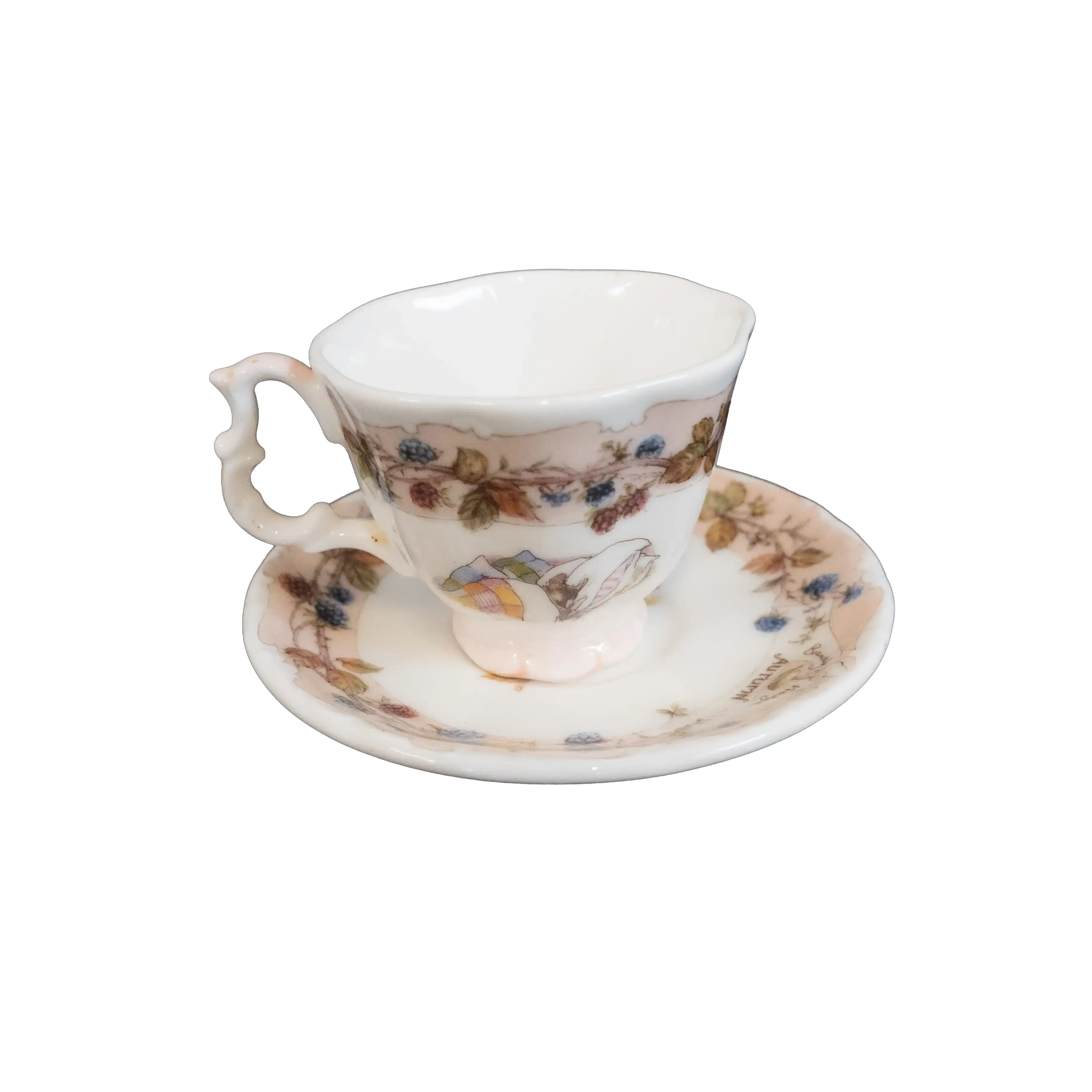 Royal Doulton Autumn Miniature Teacup and Saucer