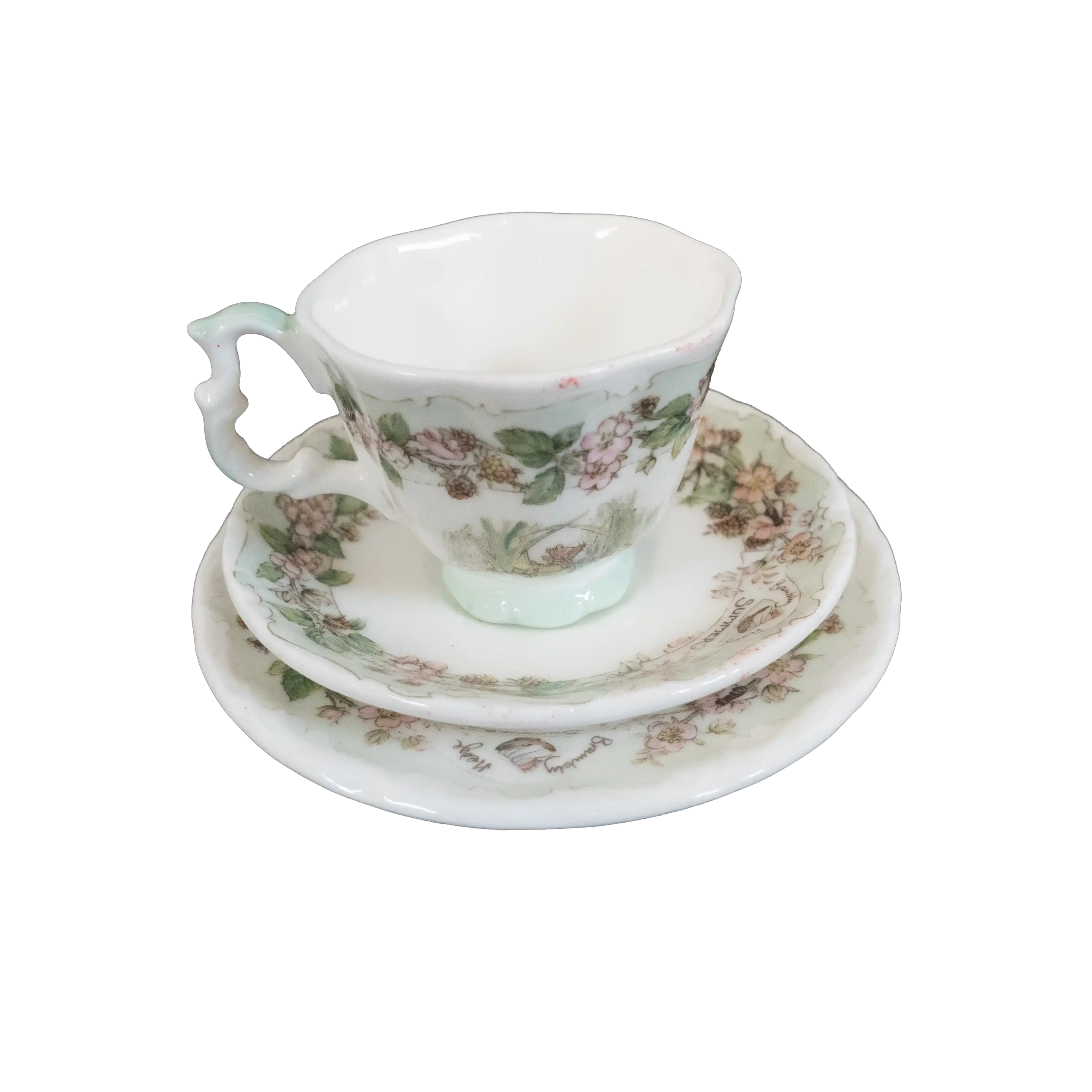 Royal Doulton Brambly Hedge Summer Miniature Tea Cup and Saucer