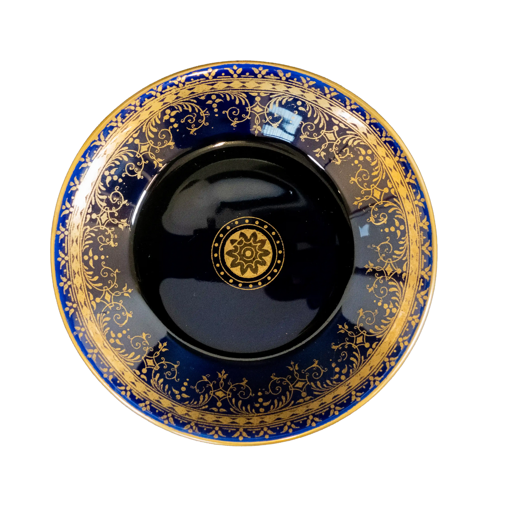 Indigo Gold Plated Espresso Cup and Saucer