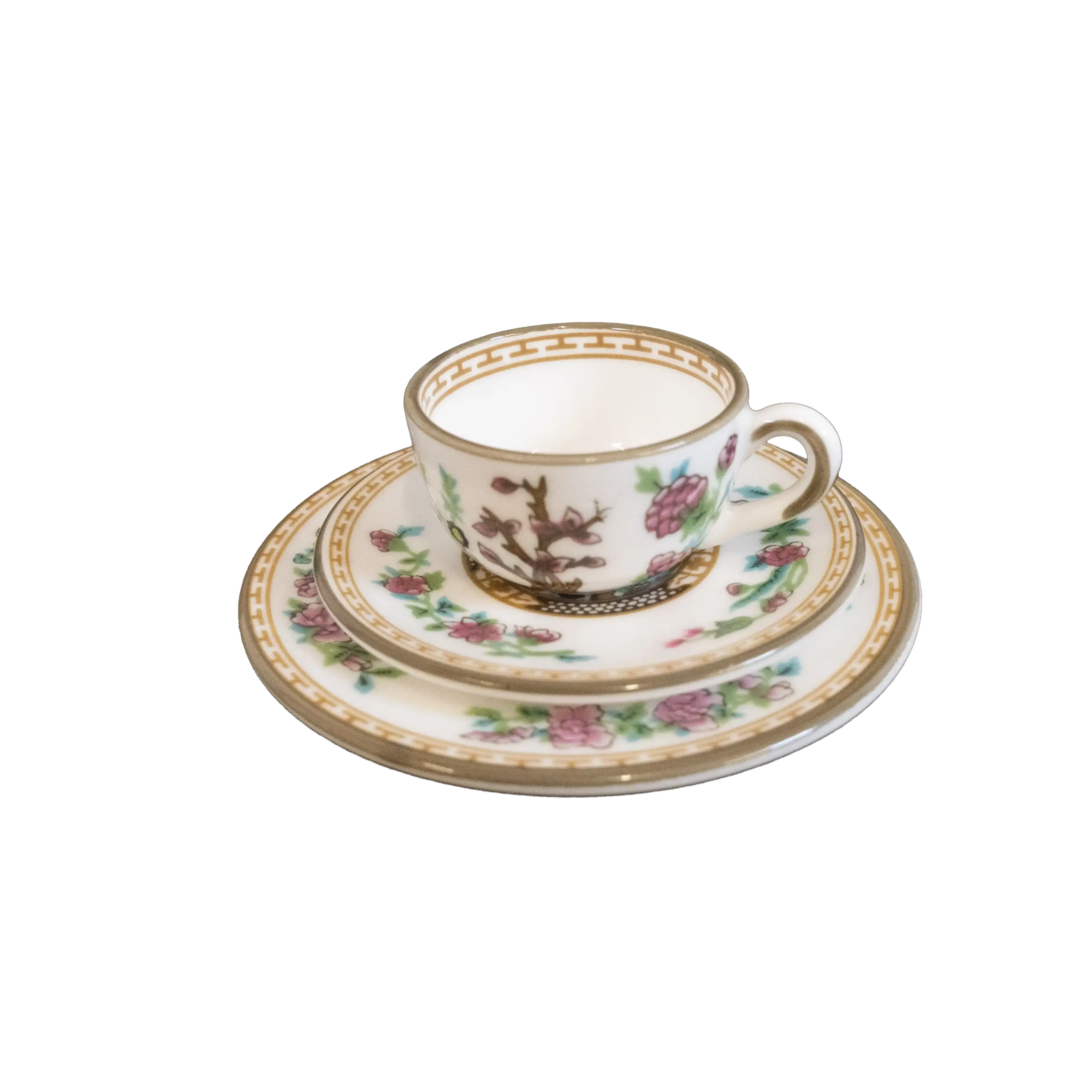 Coalport Bone China Miniature Tea Cup and Saucers