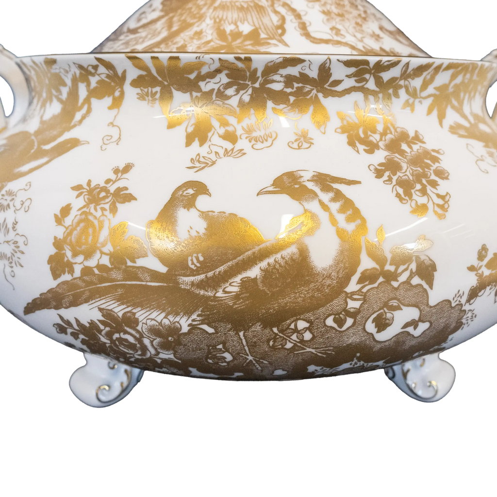 Royal Crown Derby Gold Aves Soup Tureen