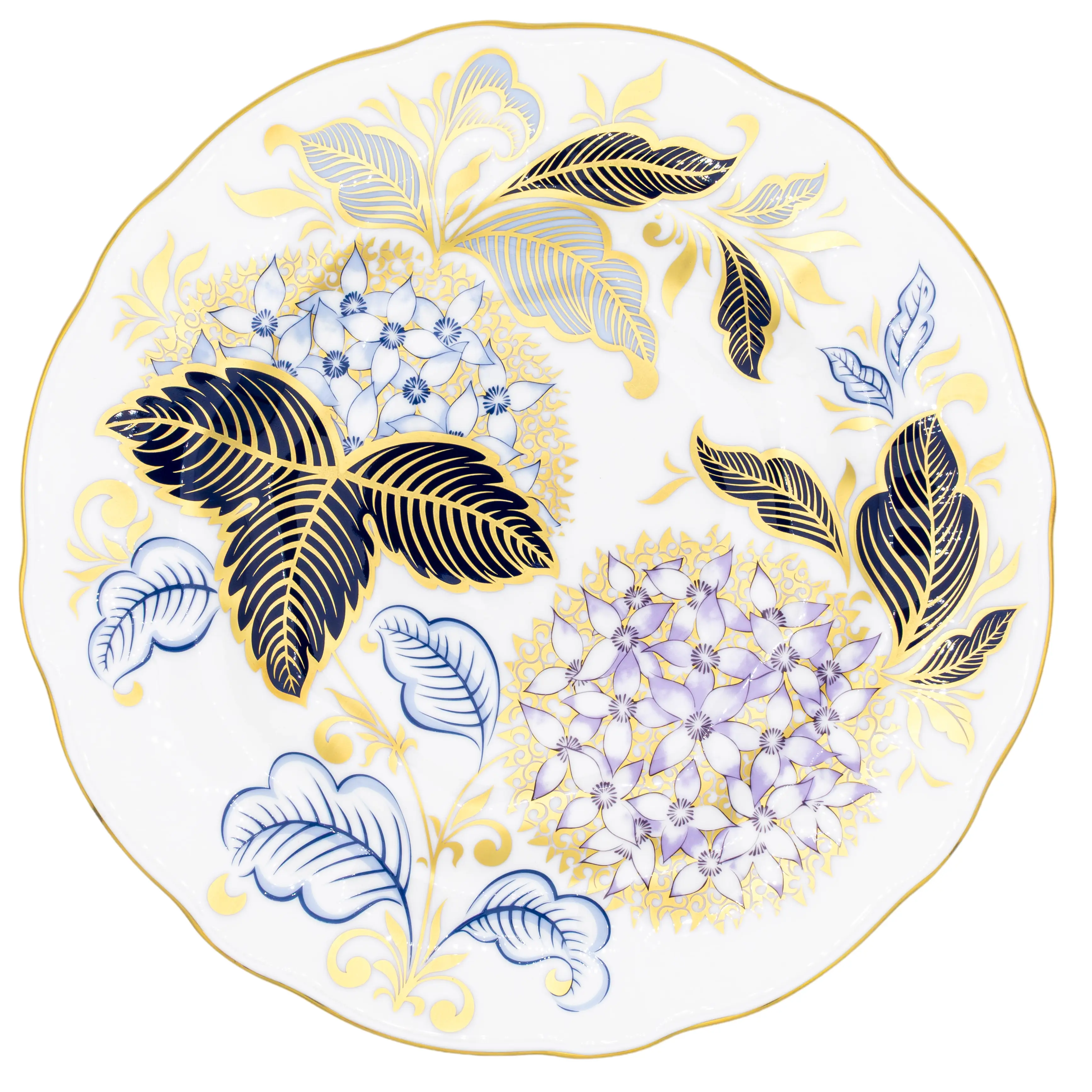 Royal Crown Derby Midwinter Blue 8" Accent Plate Bone China