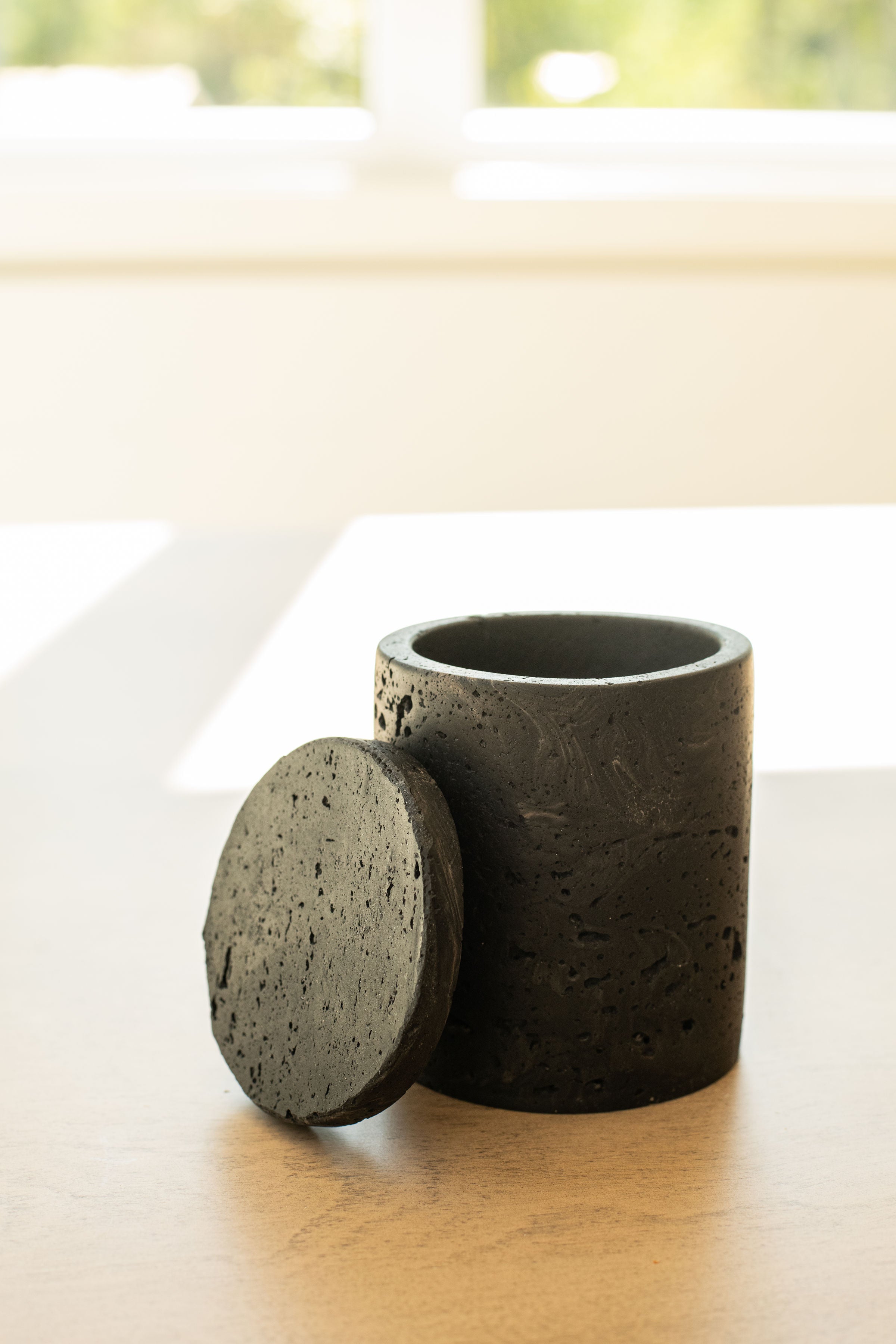 Travertine and Lava Rock Candle (with lid) - NEW SPRING SCENTS AVAILABLE!