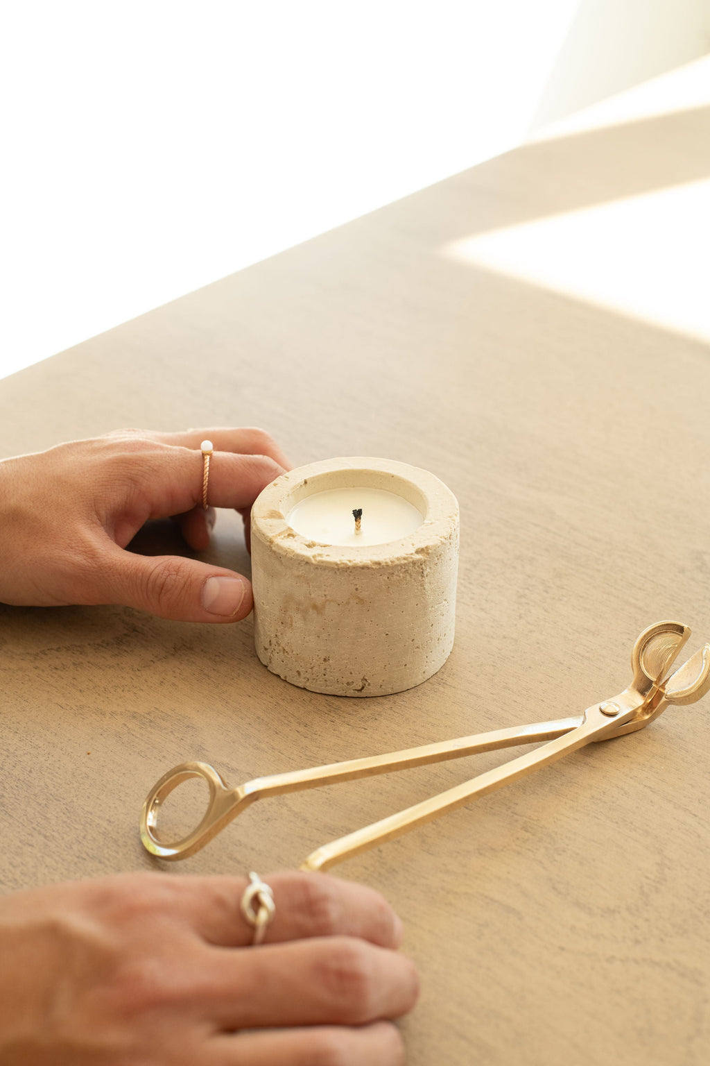 Travertine and Lava Rock Mini Candle (NEW SPRING SCENTS AVAILABLE!)