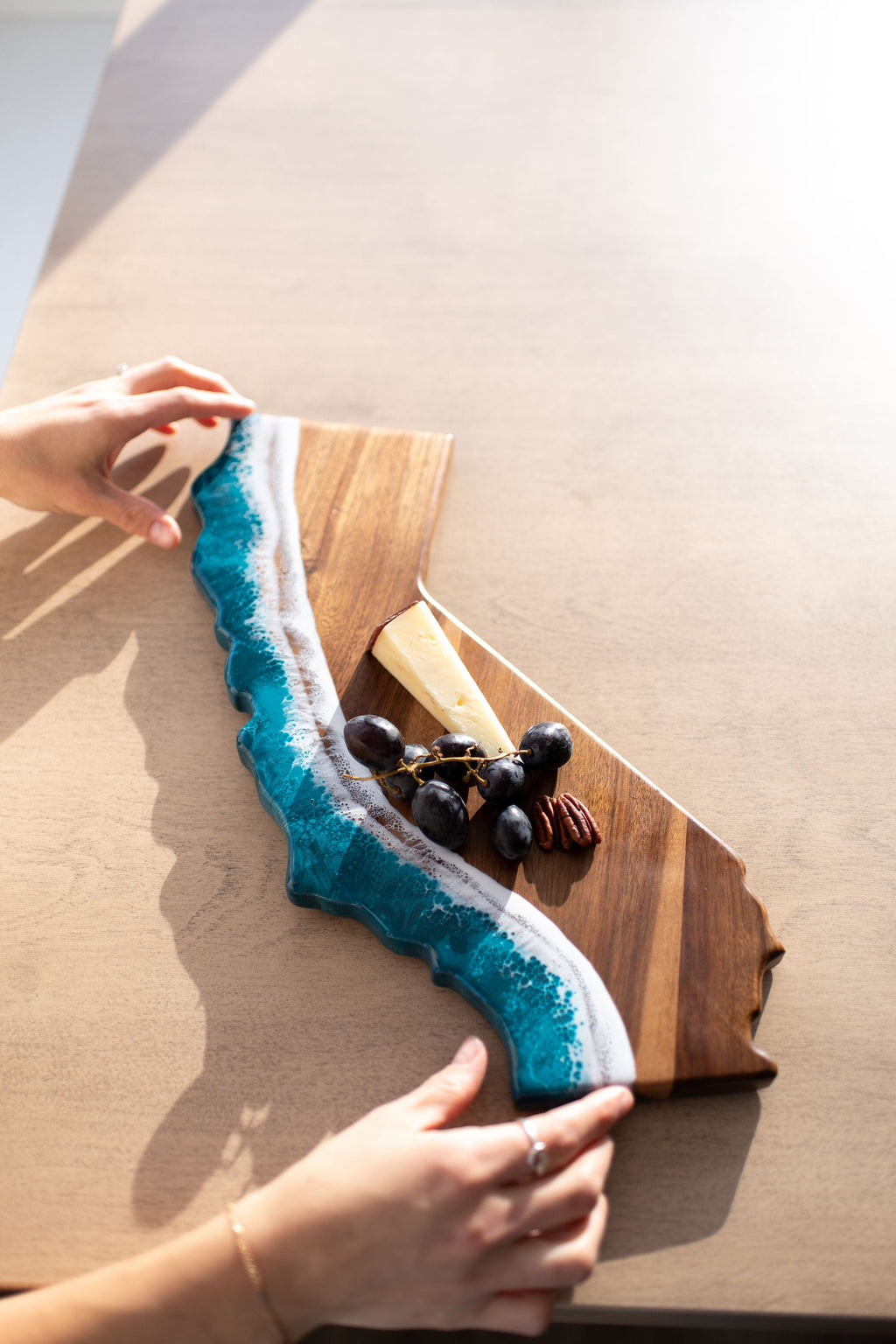 NEW!!! State Shaped Acacia Cheese Board