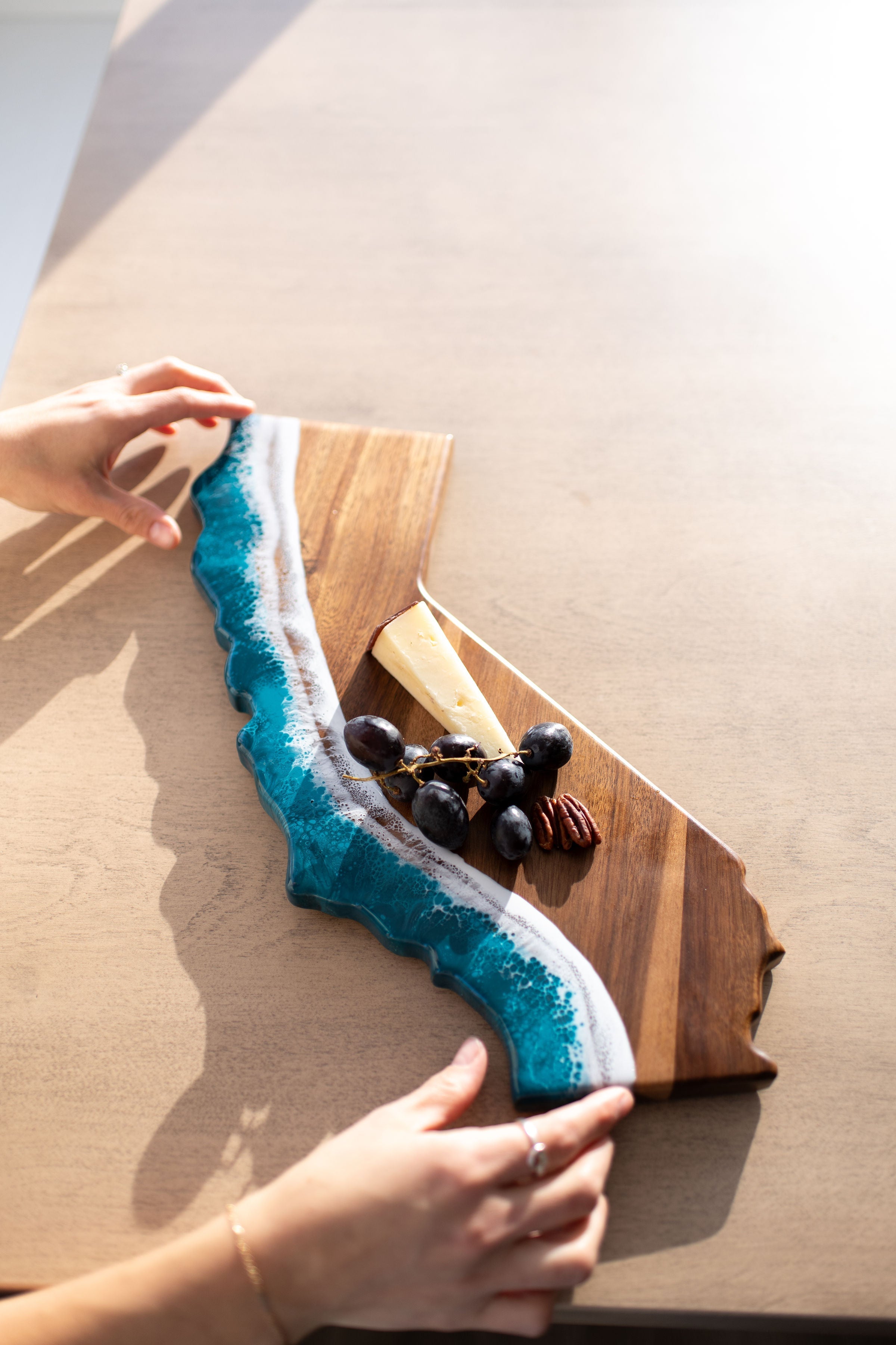 NEW!!! State Shaped Acacia Cheese Board