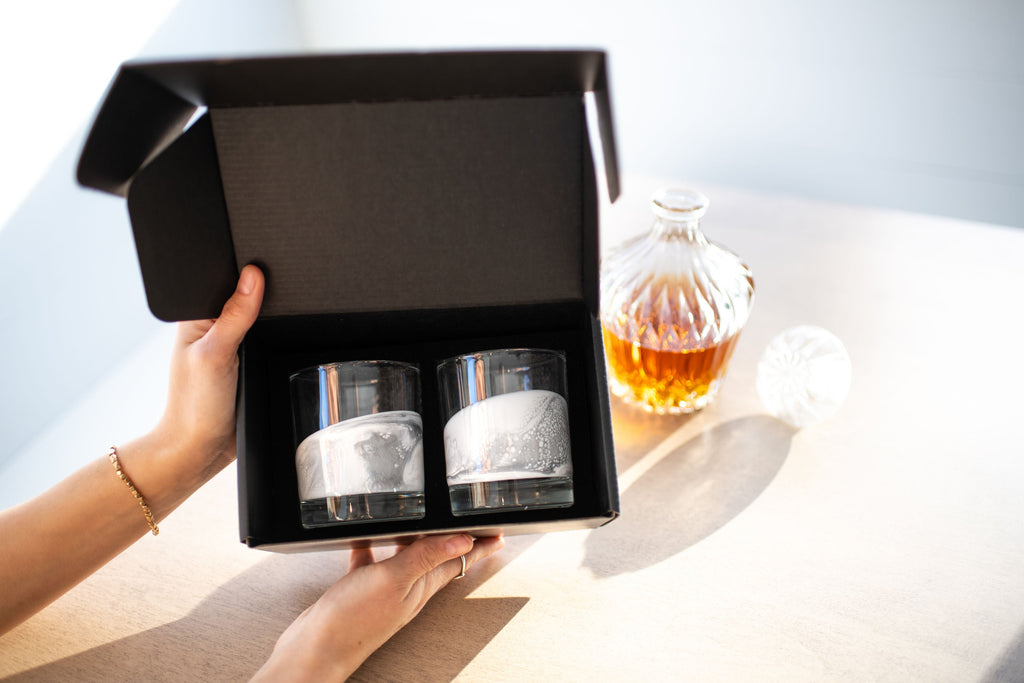 NEW!!! Resin Coated Old Fashioned Whisky Glasses (Set of 2) - Restocking May 29